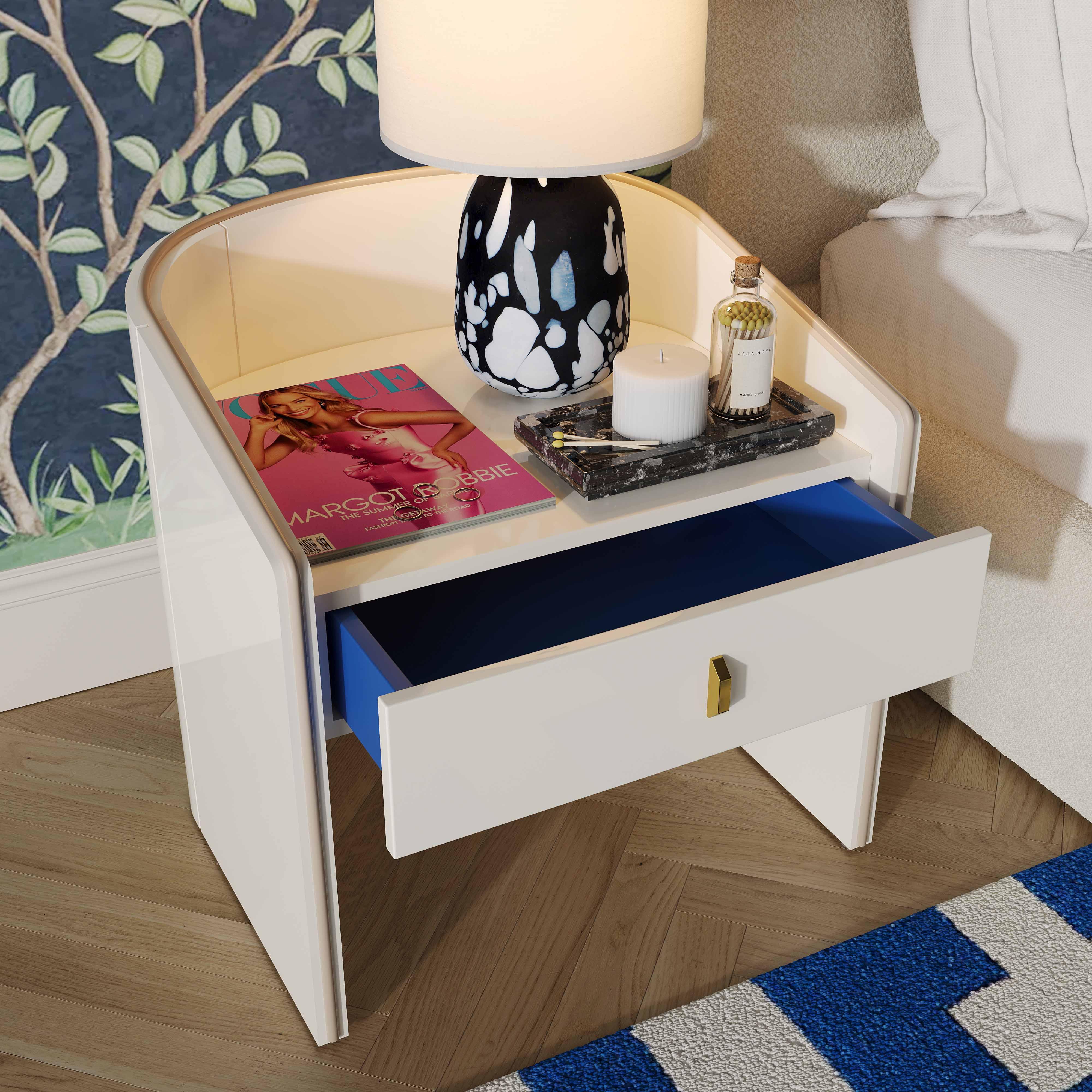 Collins Lacquer Nightstand - Image 2