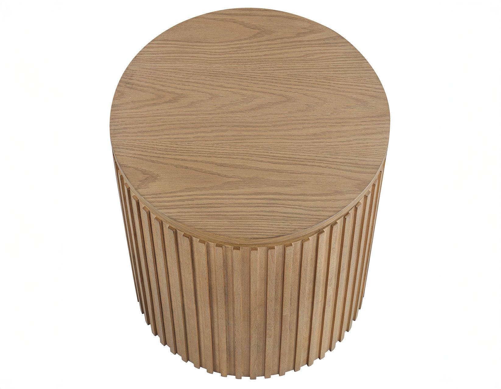Colvin 18″ Round End Table, Toffee Finish - Image 2
