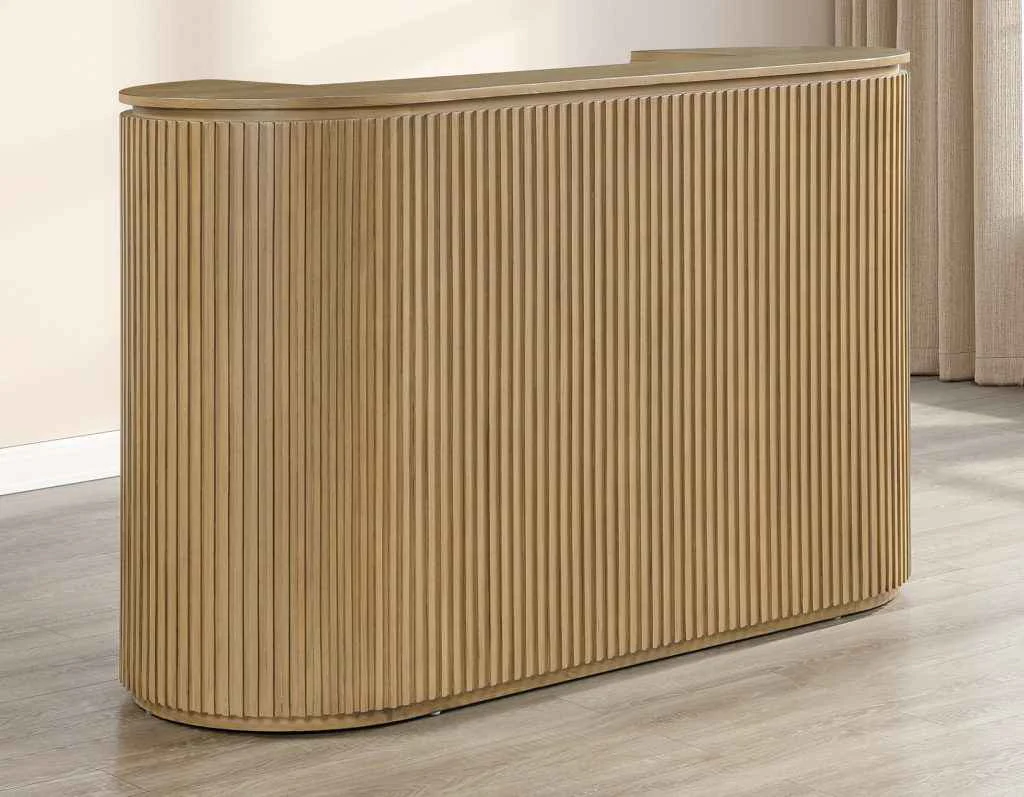 Colvin Toffee Finish Reeded Bar