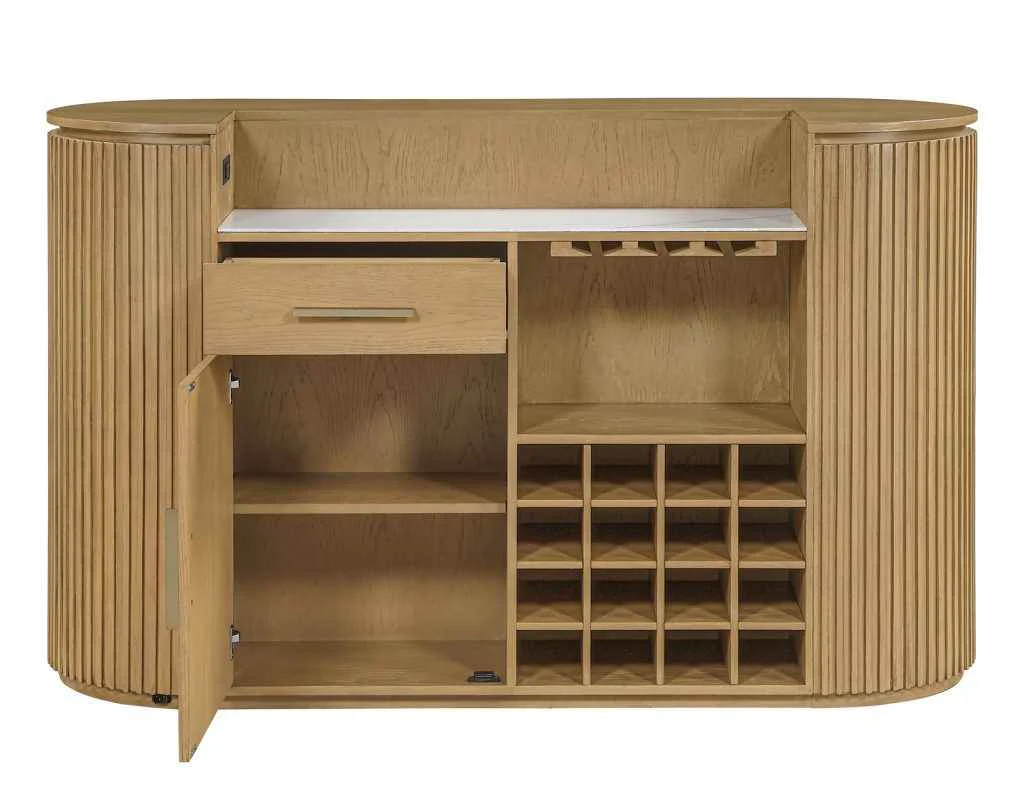 Colvin Toffee Finish Reeded Bar - Image 7