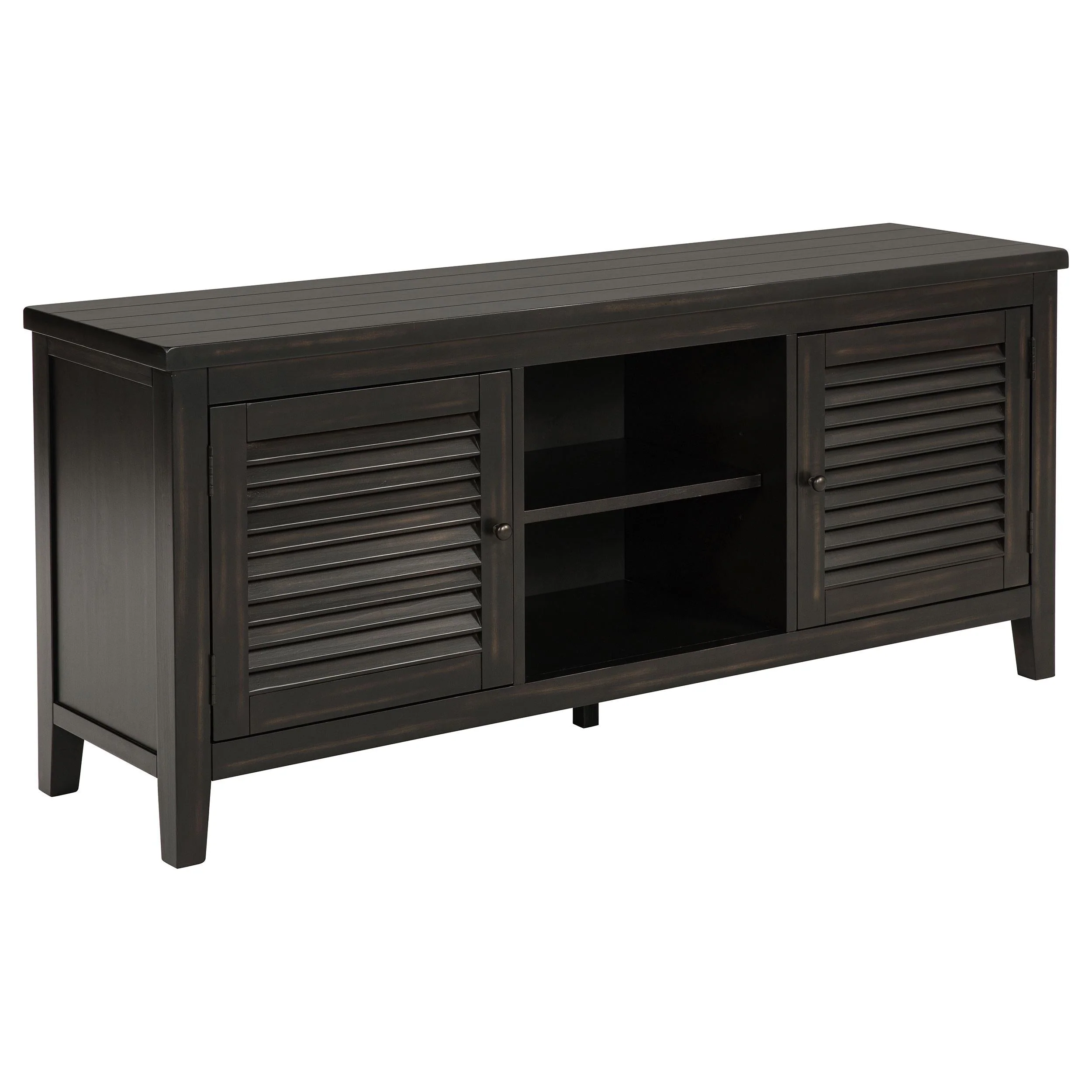 Concord Distressed Java 2-Door TV Stand Console - Image 2