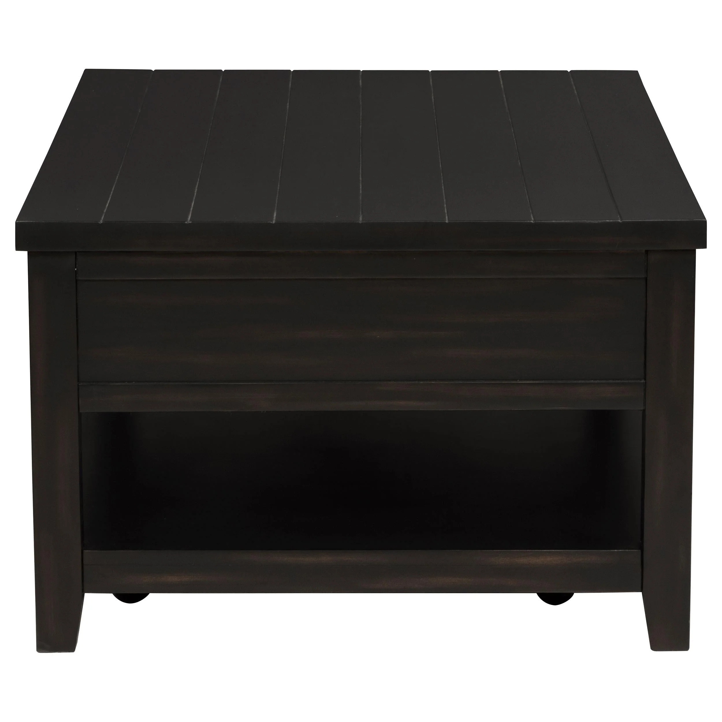 Concord Distressed Java 2-Drawer Rectangular Coffee Table - Image 6
