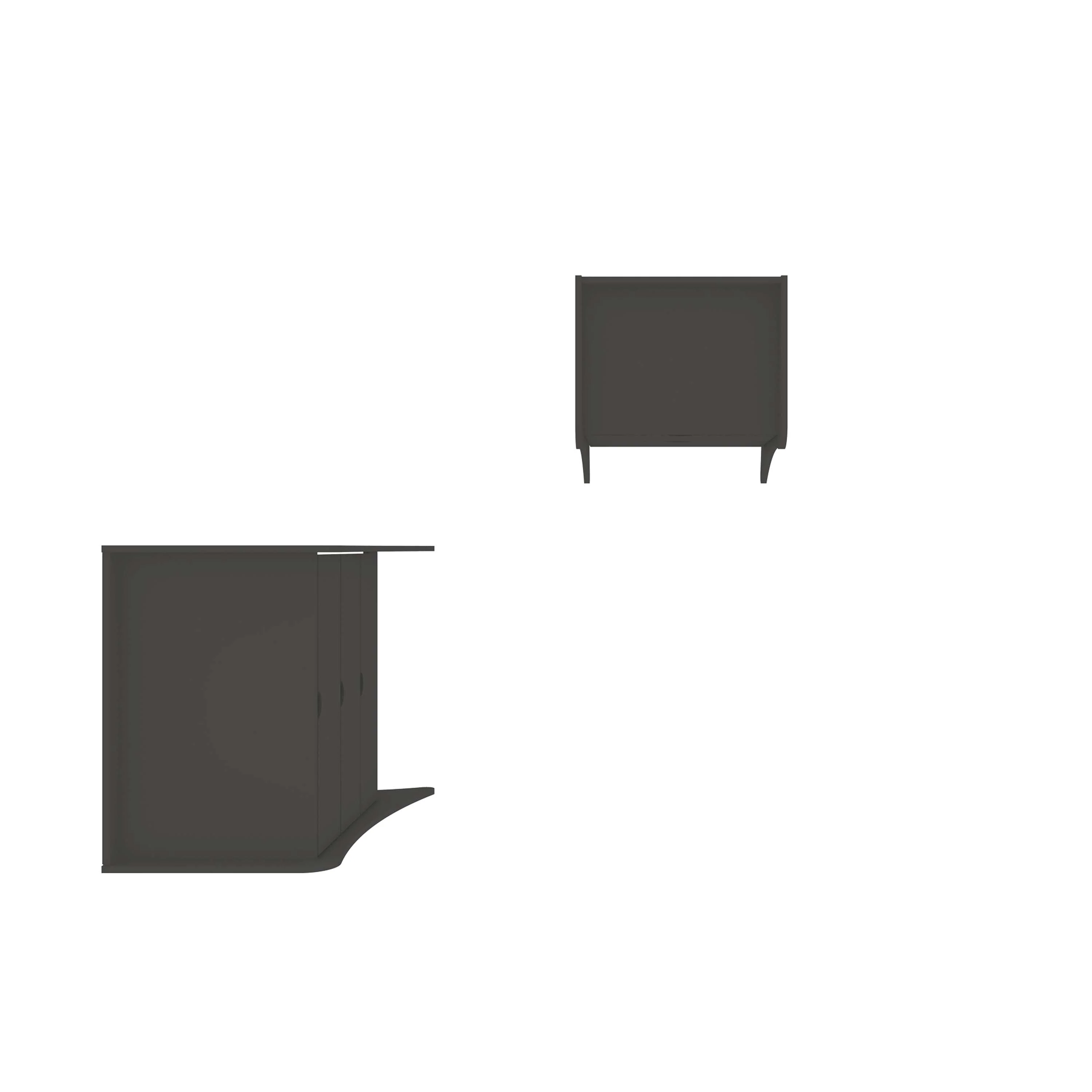 Coney 2-Piece Dresser and Nightstand in Grey - Image 8