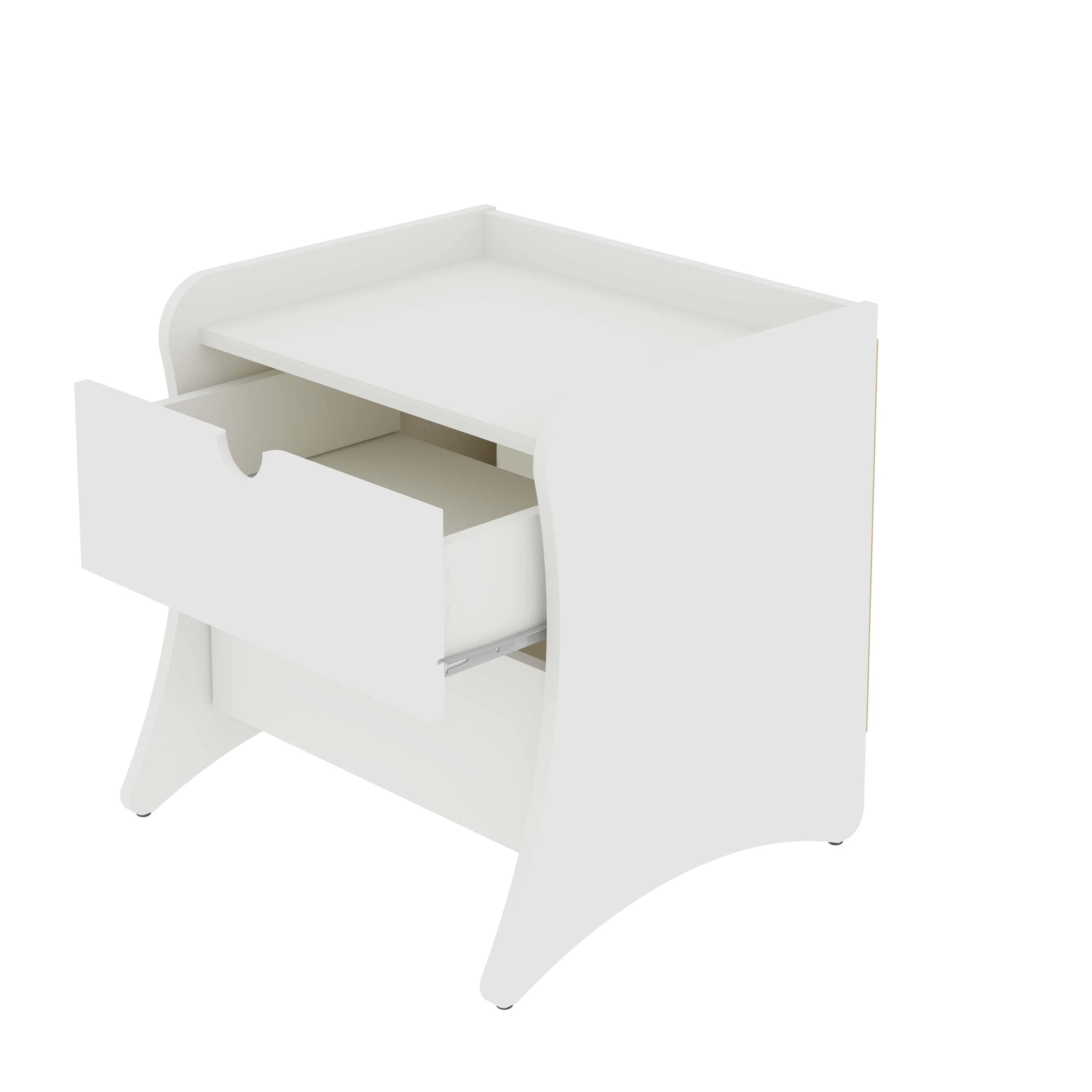 Coney 3-Piece Dresser and 2 Nightstands in White - Image 15