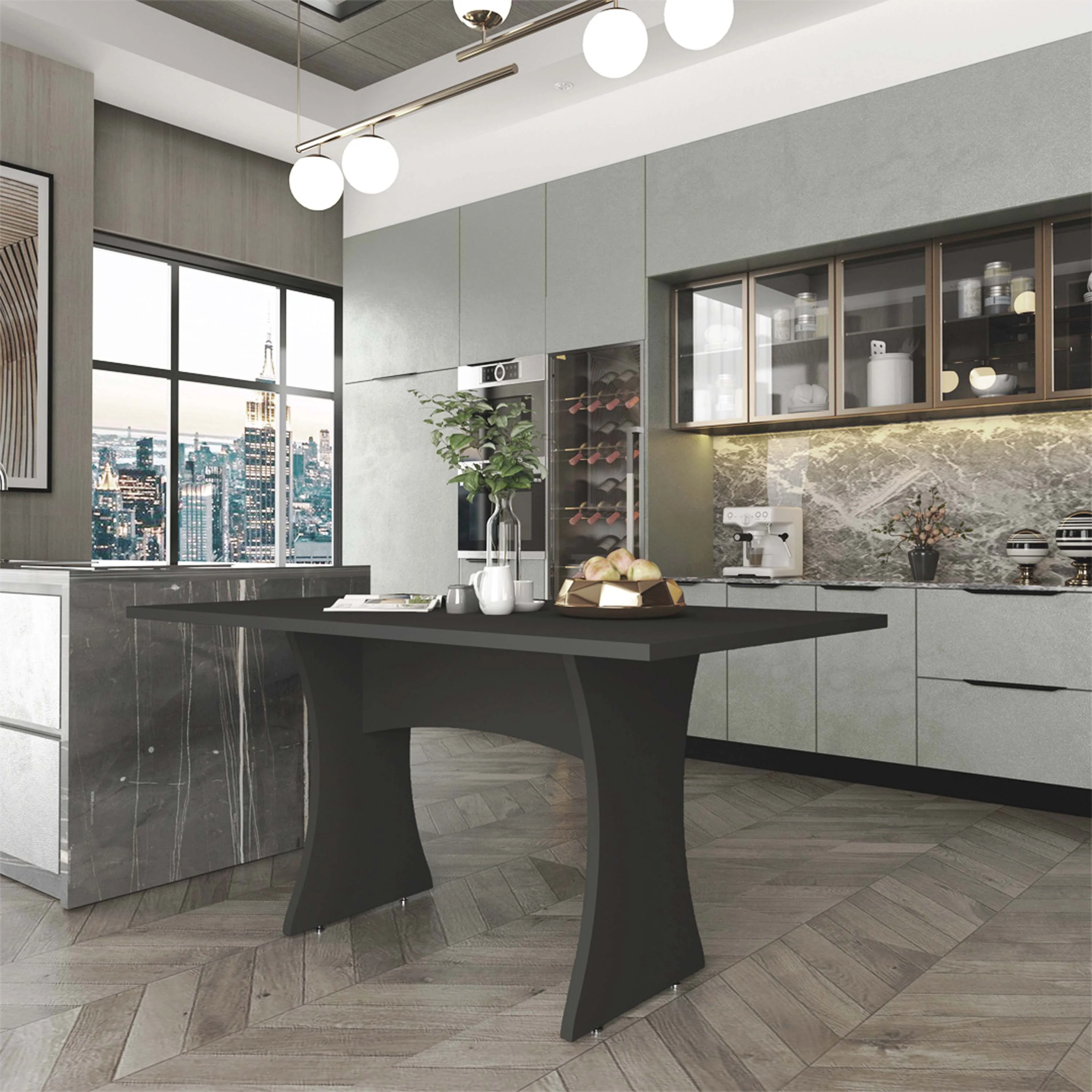 Coney Dining Table in Grey - Image 2