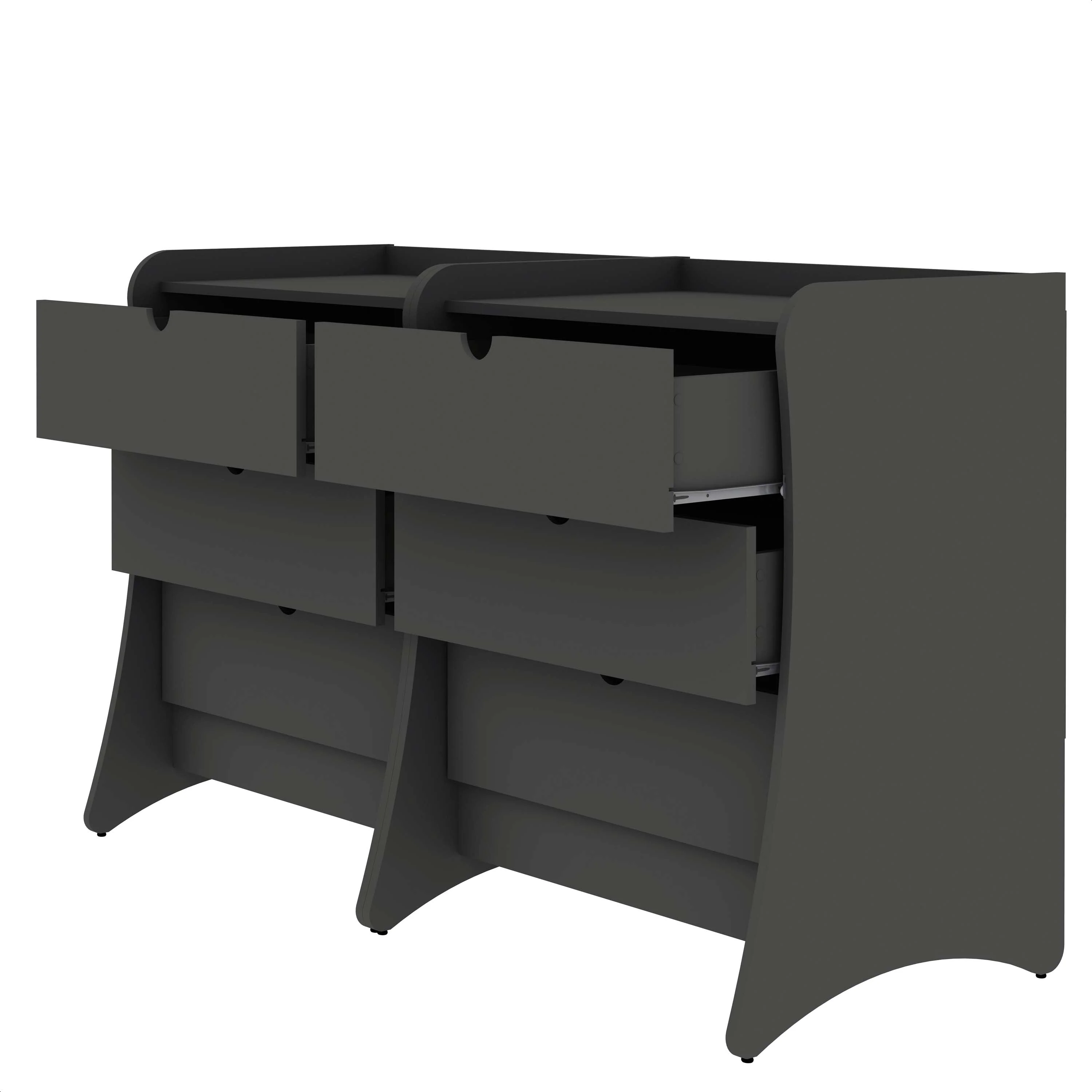 Coney Dresser in Gray (set of 2) - Image 5