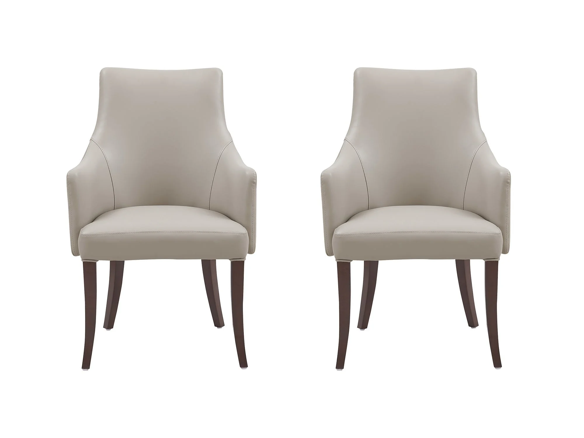 Connie Dining Armchair in Light Grey (set of 2)