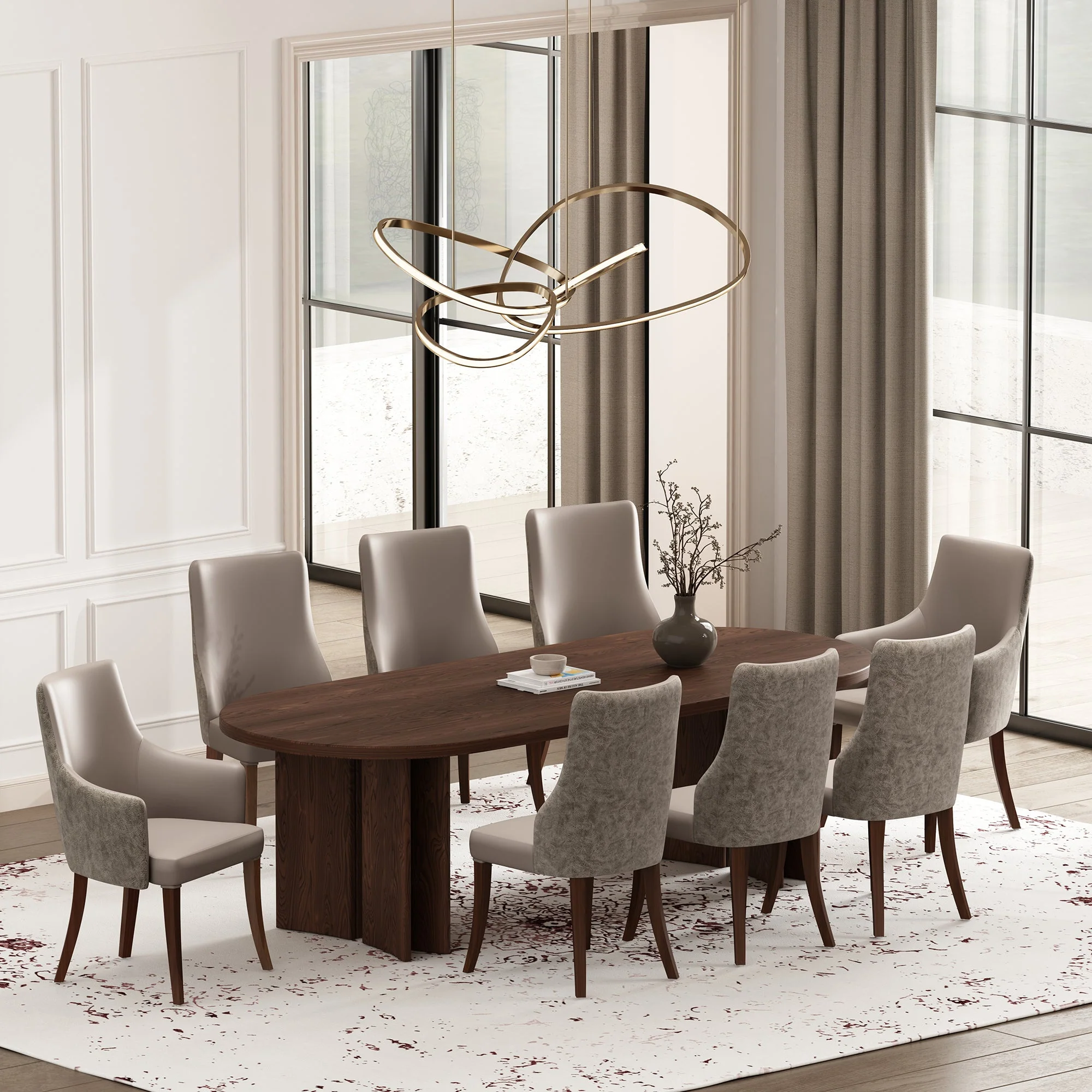 Connie Dining Chair in Taupe (set of 4) - Image 11