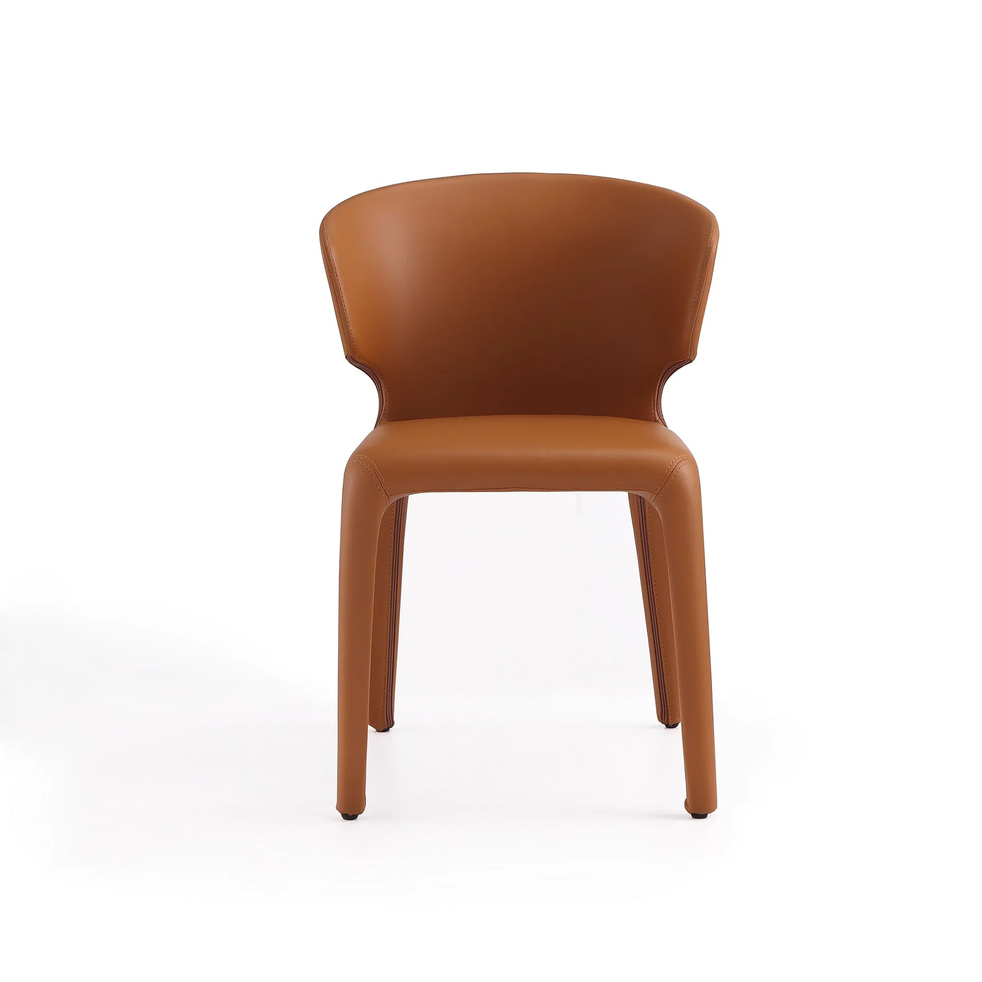 Conrad Leather Dining Chair in Saddle (set of 2) - Image 5