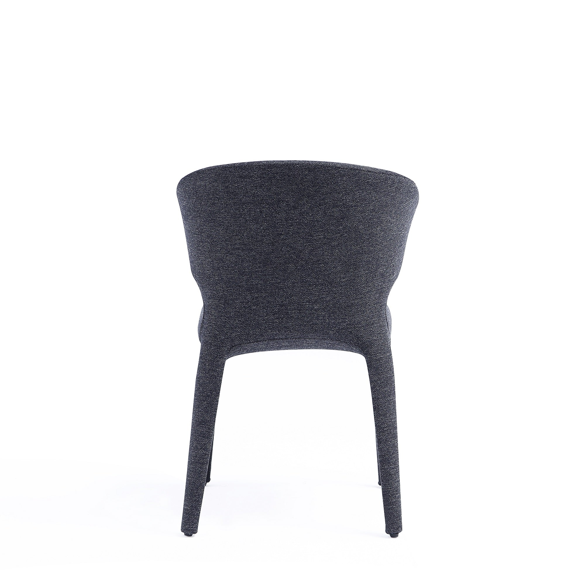 Conrad Woven Tweed Dining Chair in Black (set of 4) - Image 8