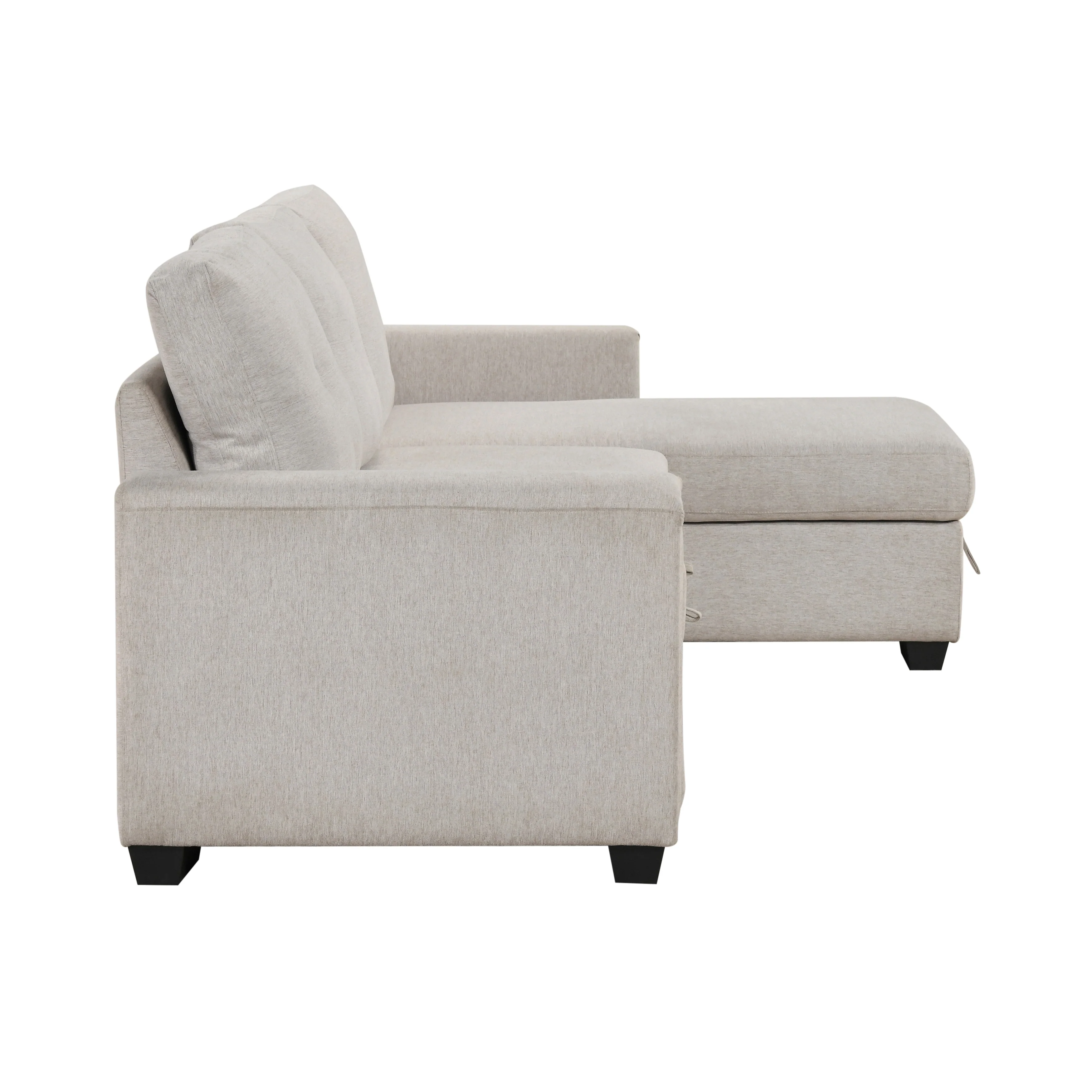 Convene Light Gray 2-Piece Sectional with Reversible Chaise and Pull-out Bed - Image 10