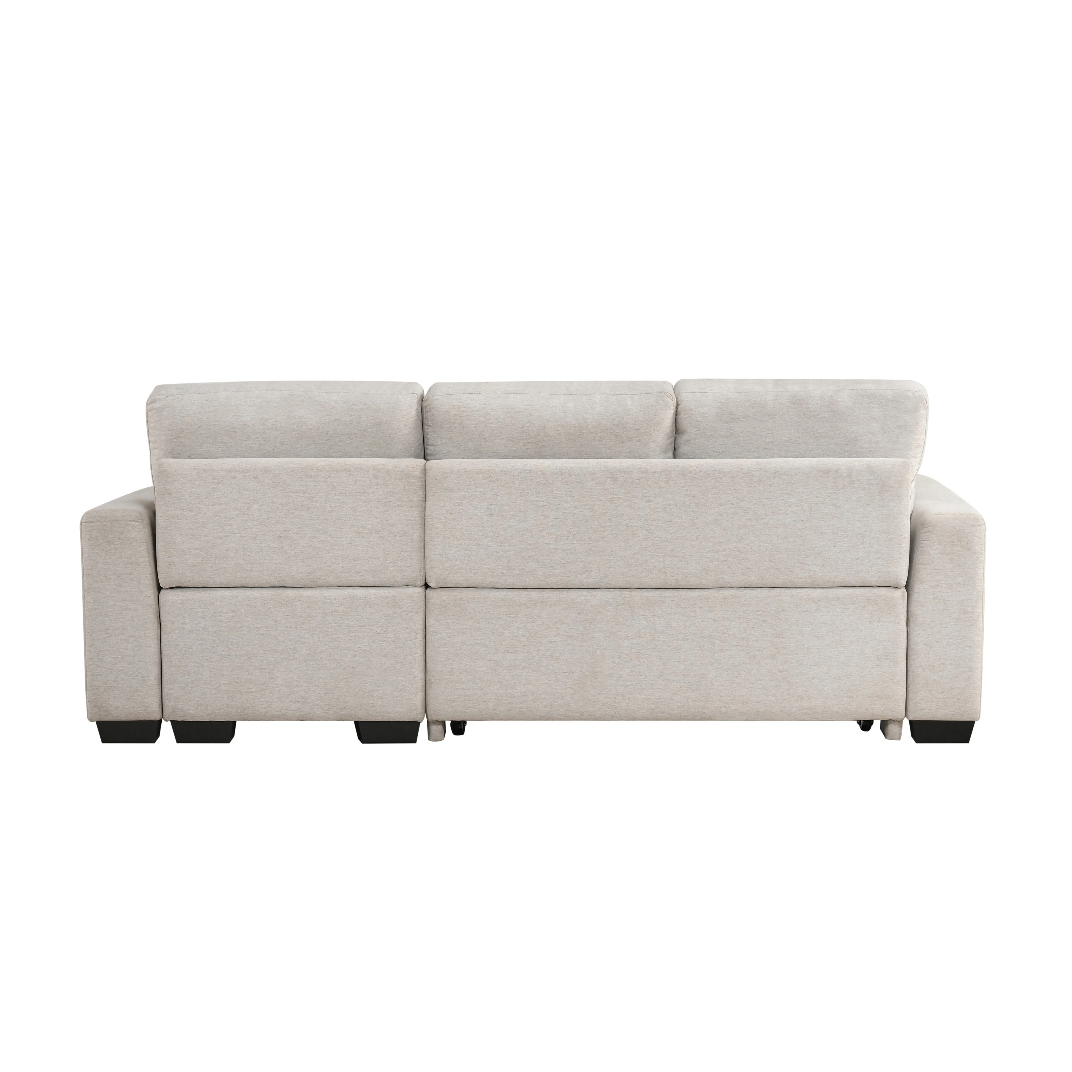 Convene Light Gray 2-Piece Sectional with Reversible Chaise and Pull-out Bed - Image 5