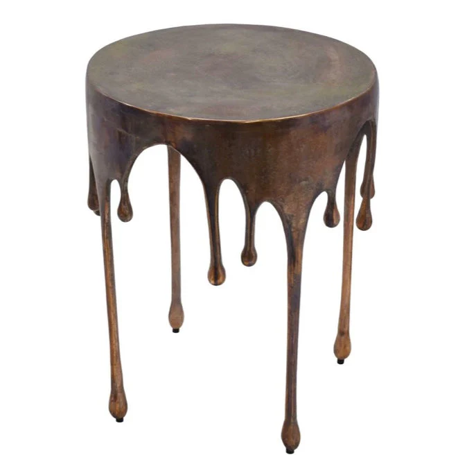 Copperworks Accent Table Antique Copper - Image 2