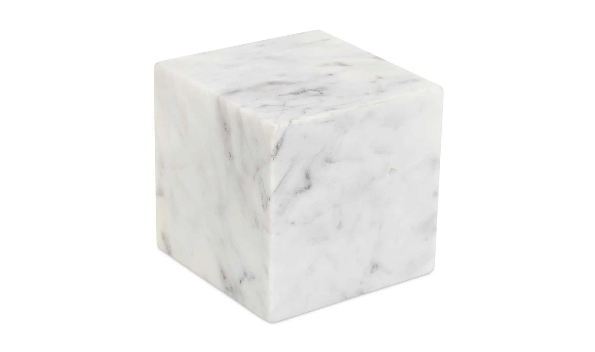 Cora Cube Tabletop Accent Banswara Purple White Marble - Image 2