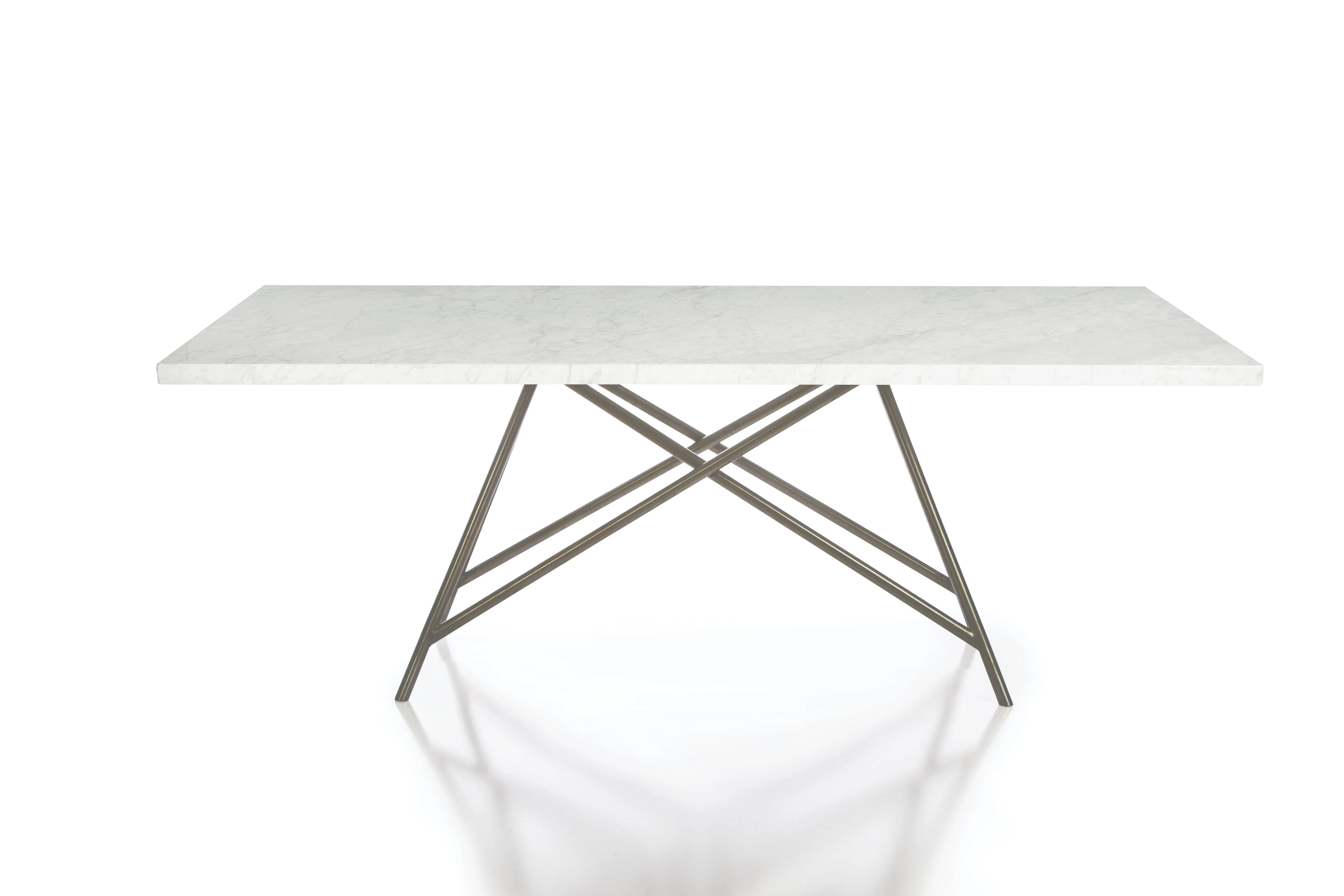 Coral Marble Rectangular Dining Table - Image 6