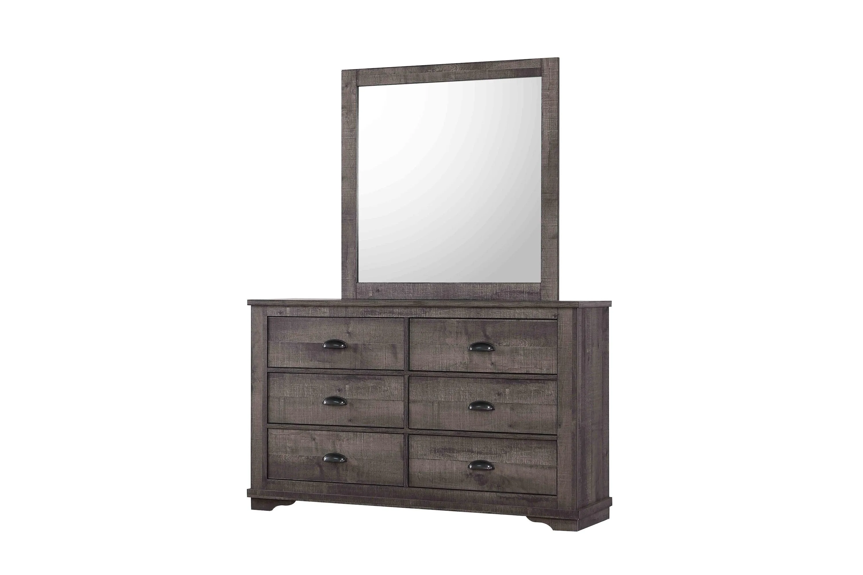 Coralee Gray Sleigh Bedroom Set - Image 4