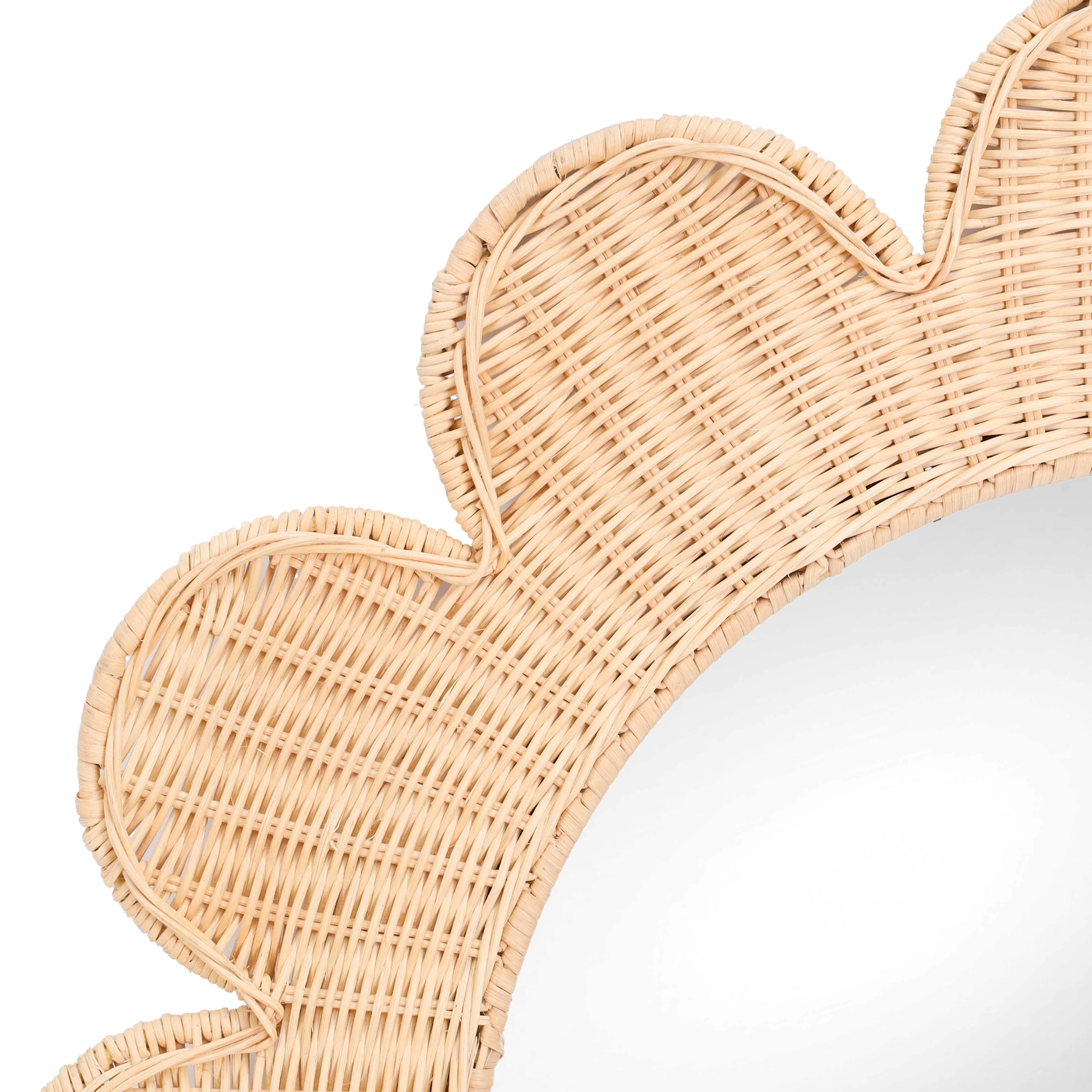 Coralie Rattan Round Mirror - Image 7