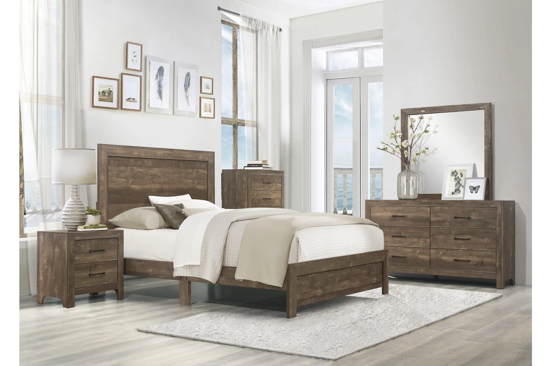 Corbin Brown Full Panel Bed - Image 2
