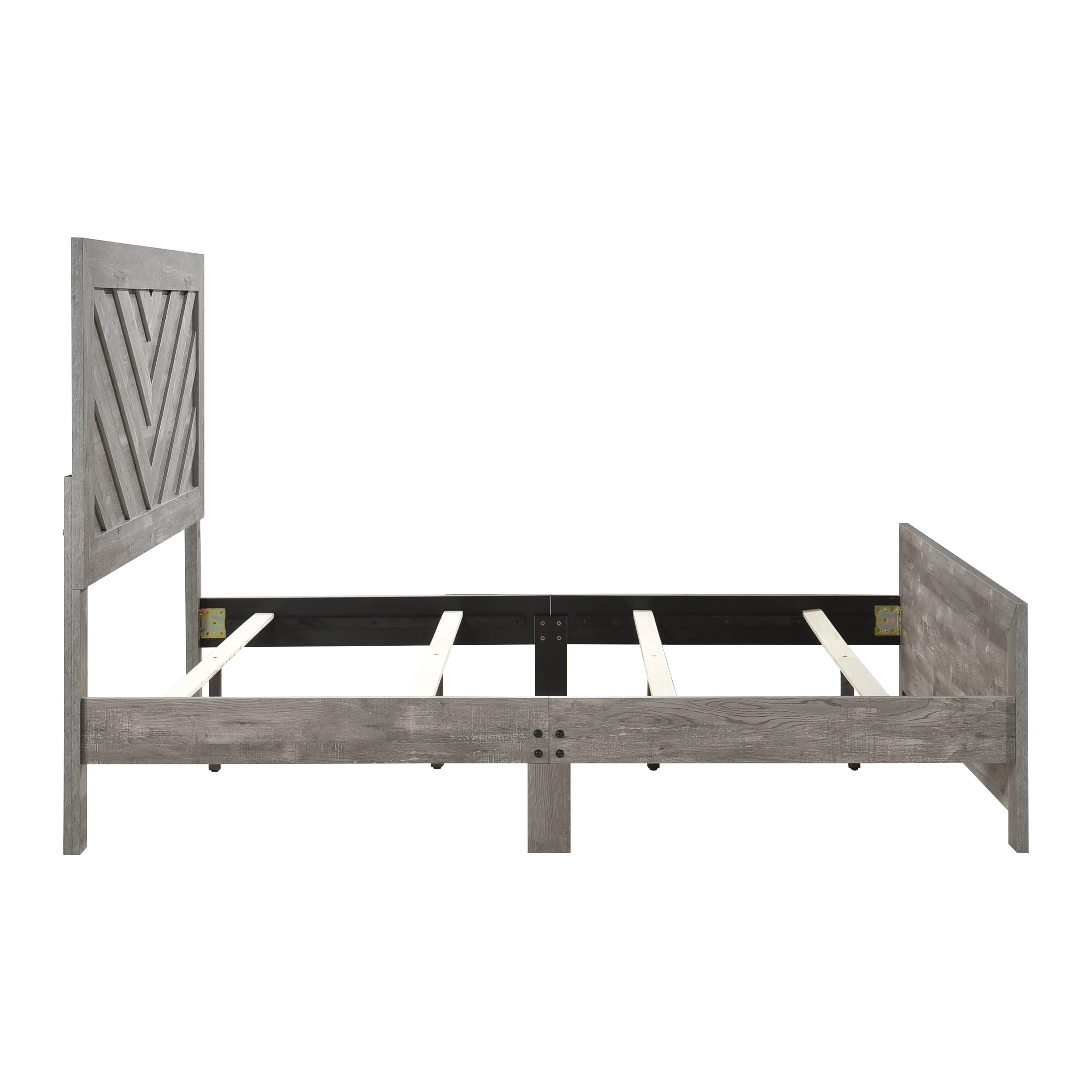 Corbin Gray Crossbuck Eastern King Panel Bed - Image 6
