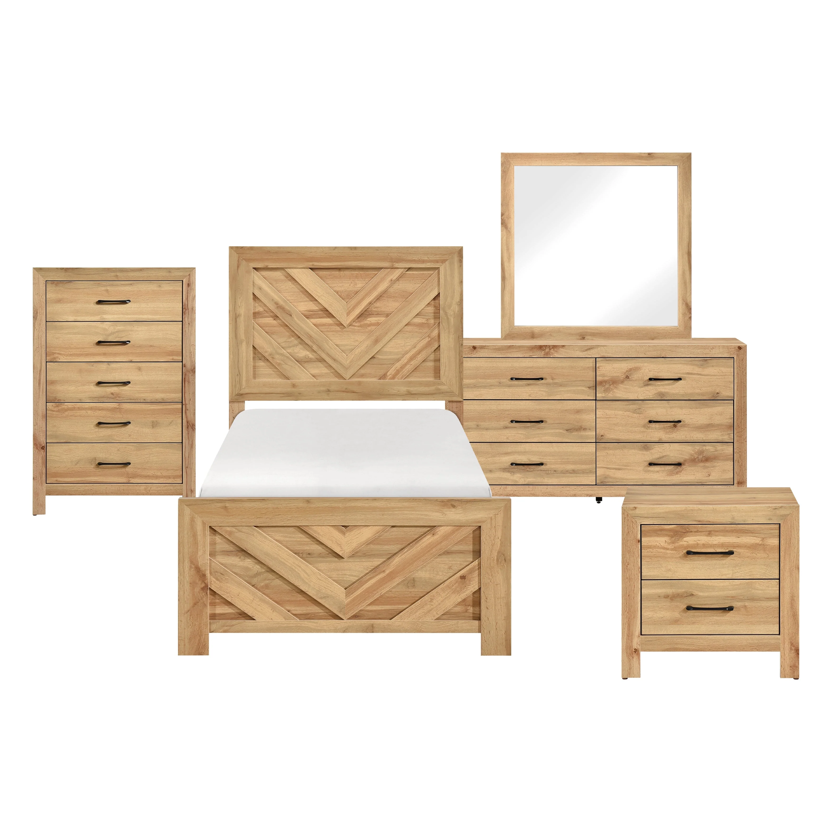 Corbin Natural Crossbuck Youth Bedroom Set - Image 2