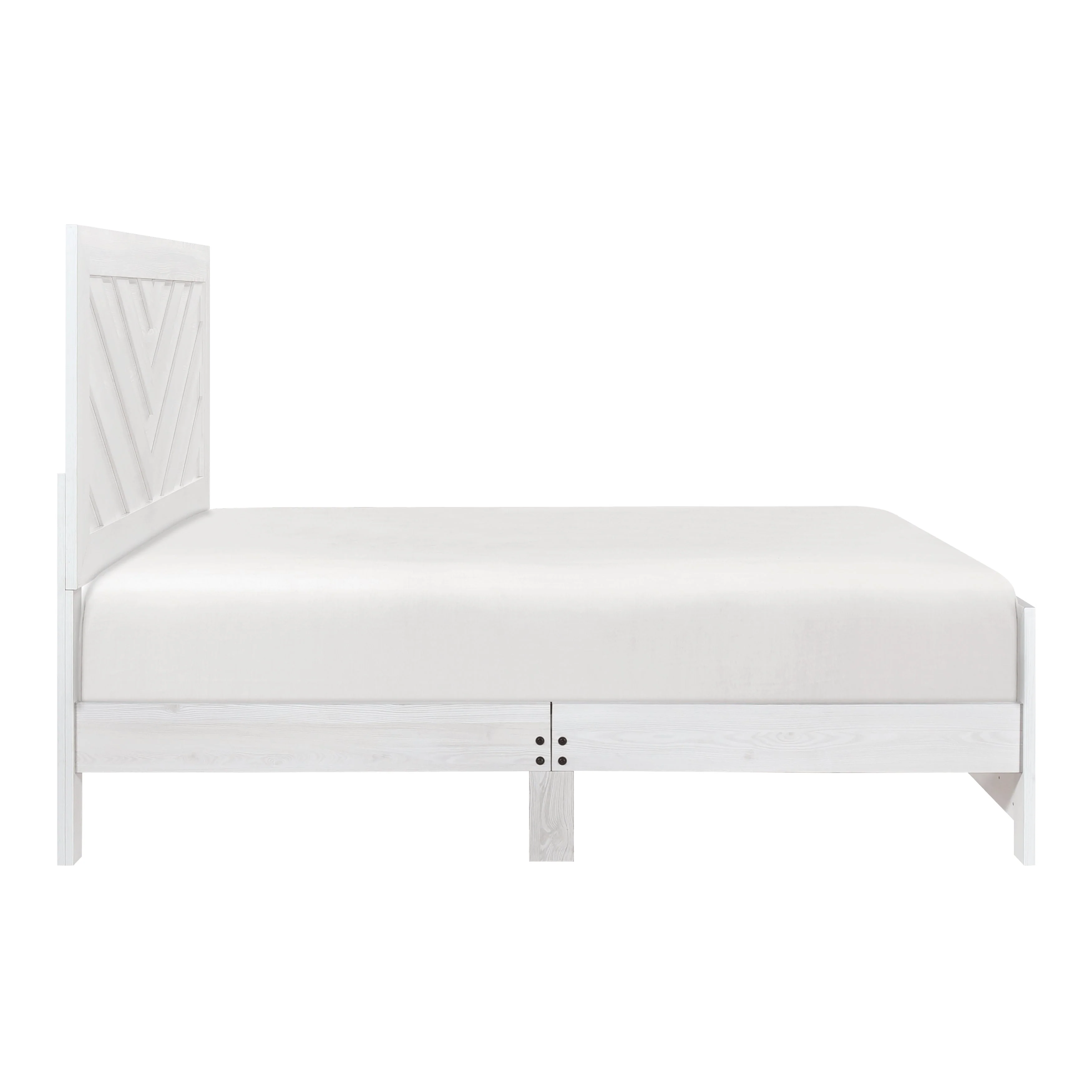 Corbin White Crossbuck Full Panel Bed - Image 5