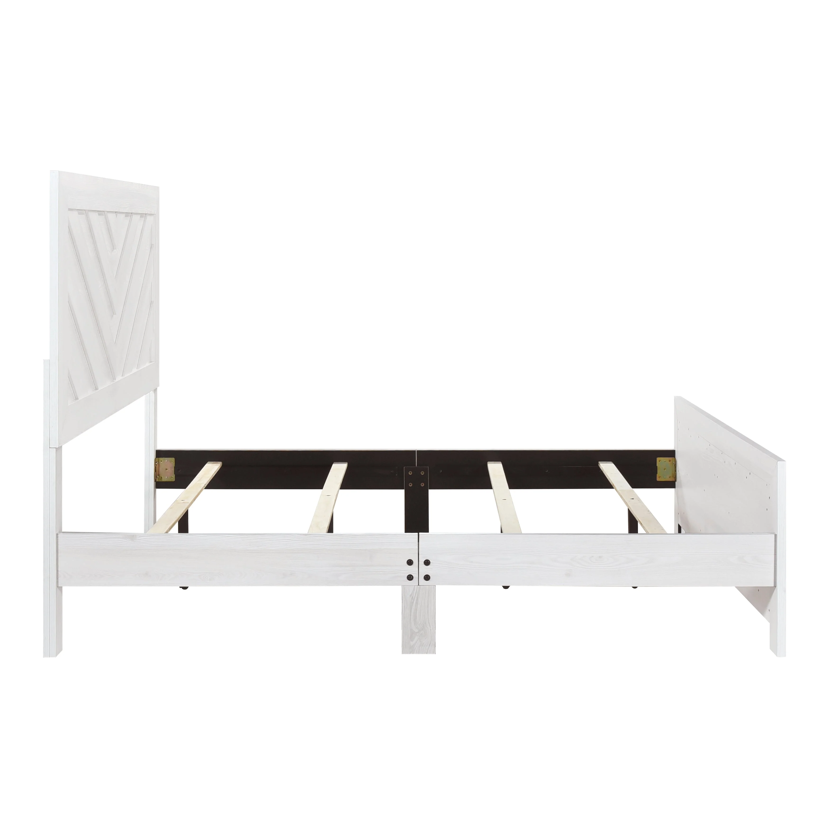 Corbin White Crossbuck Full Panel Bed - Image 6