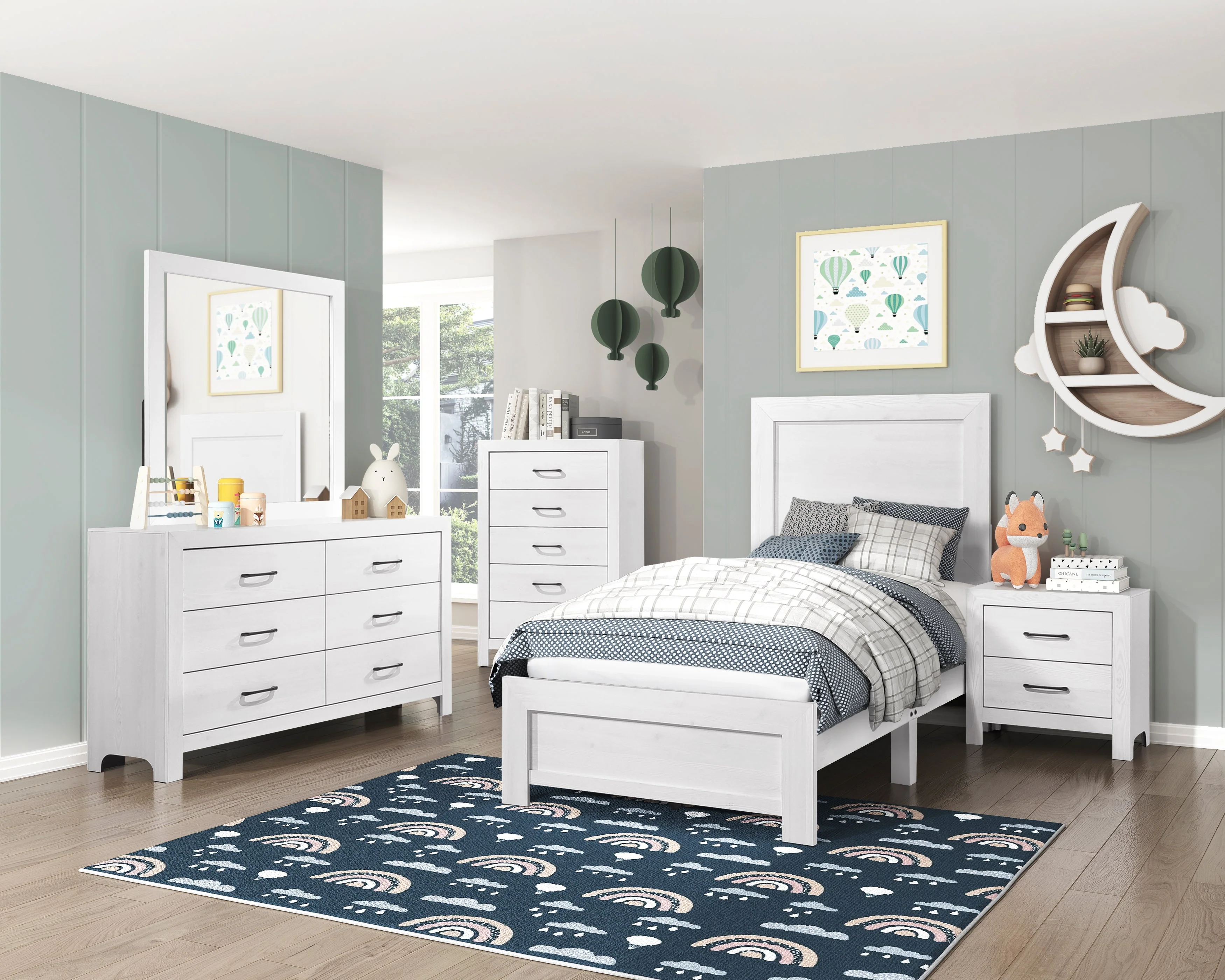 Corbin White Writing Desk - Image 10