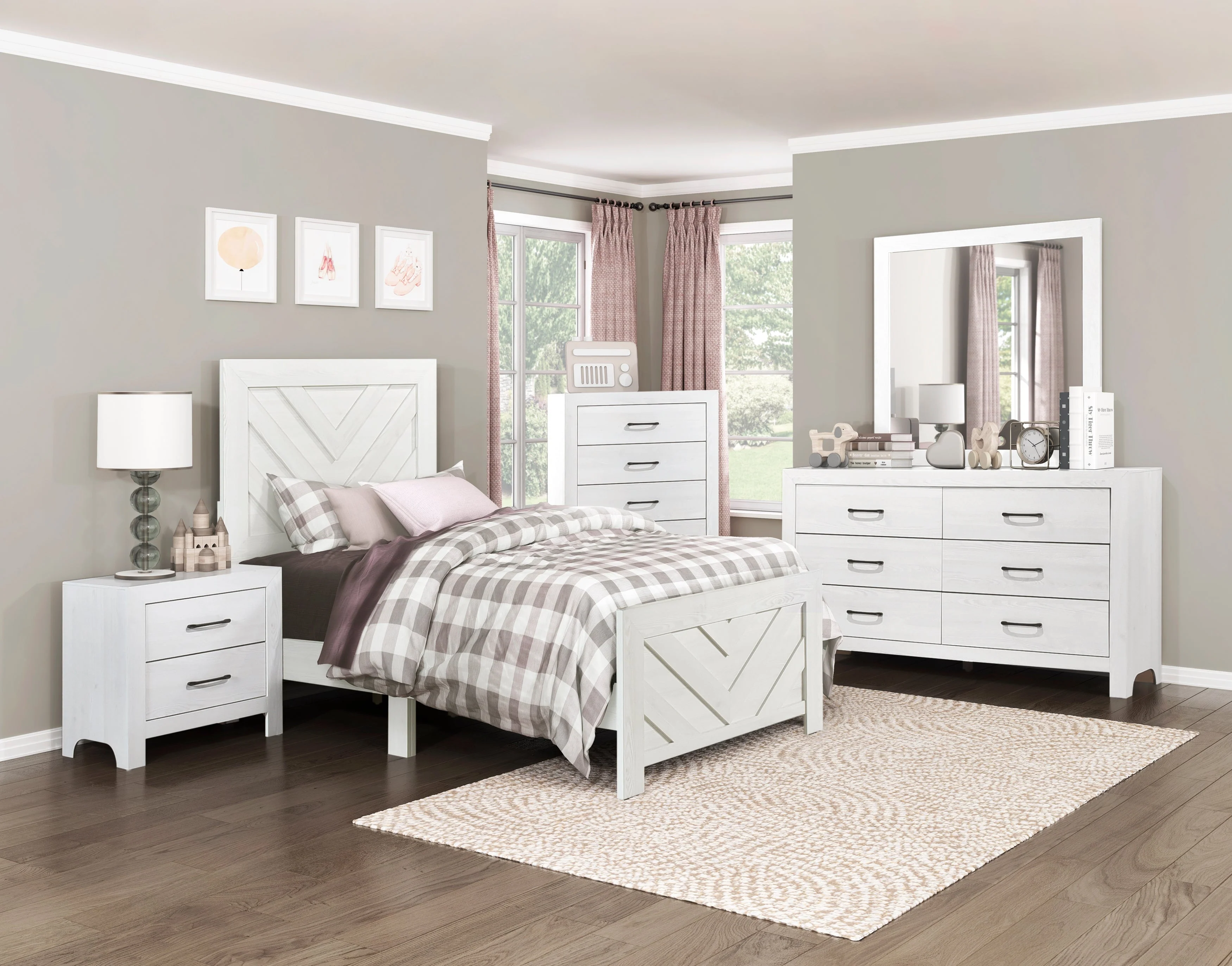 Corbin White Writing Desk - Image 13