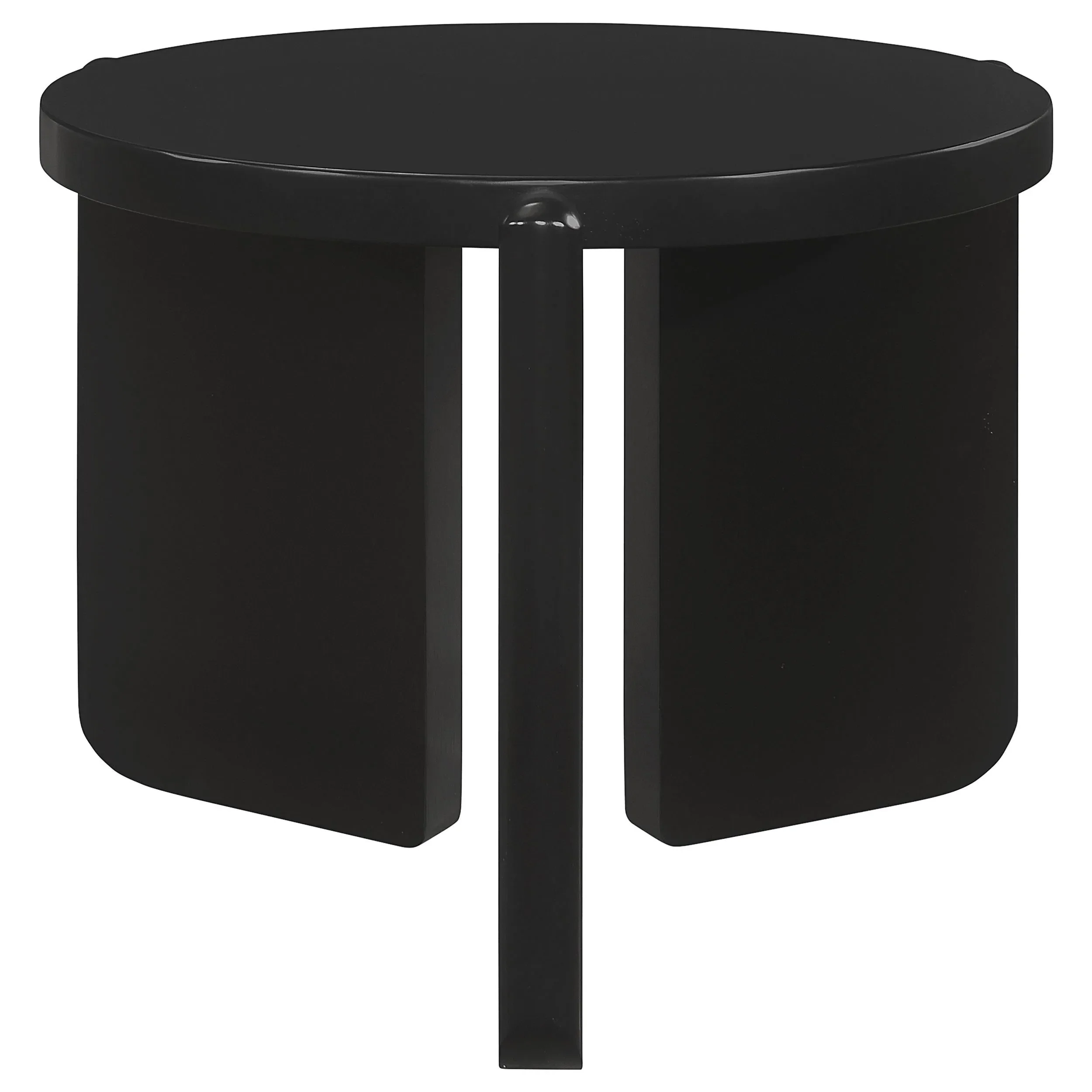 Cordova Black 3-Piece Solid Wood Coffee and End Table Set - Image 3