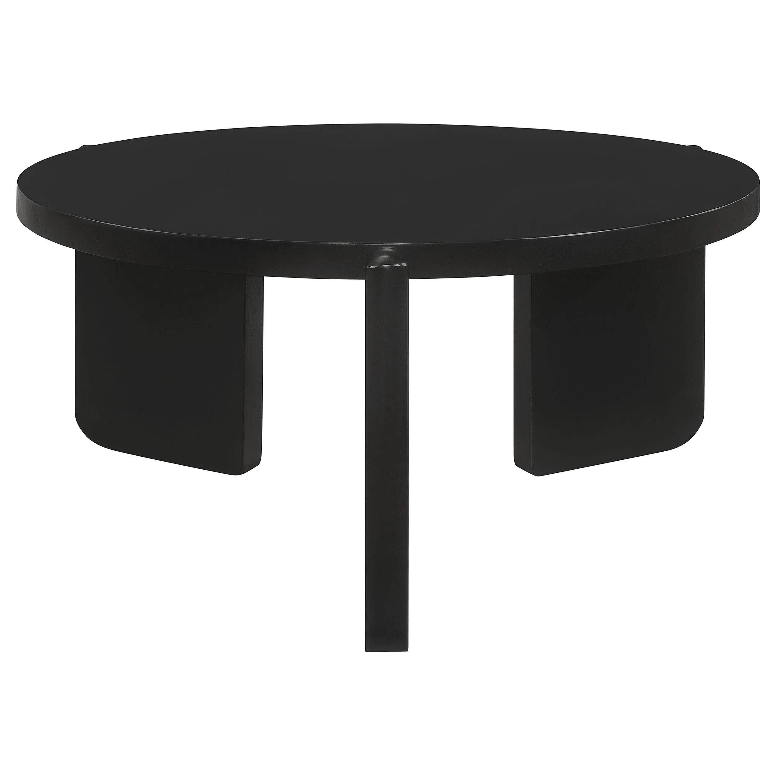 Cordova Black 3-Piece Solid Wood Coffee and End Table Set - Image 6