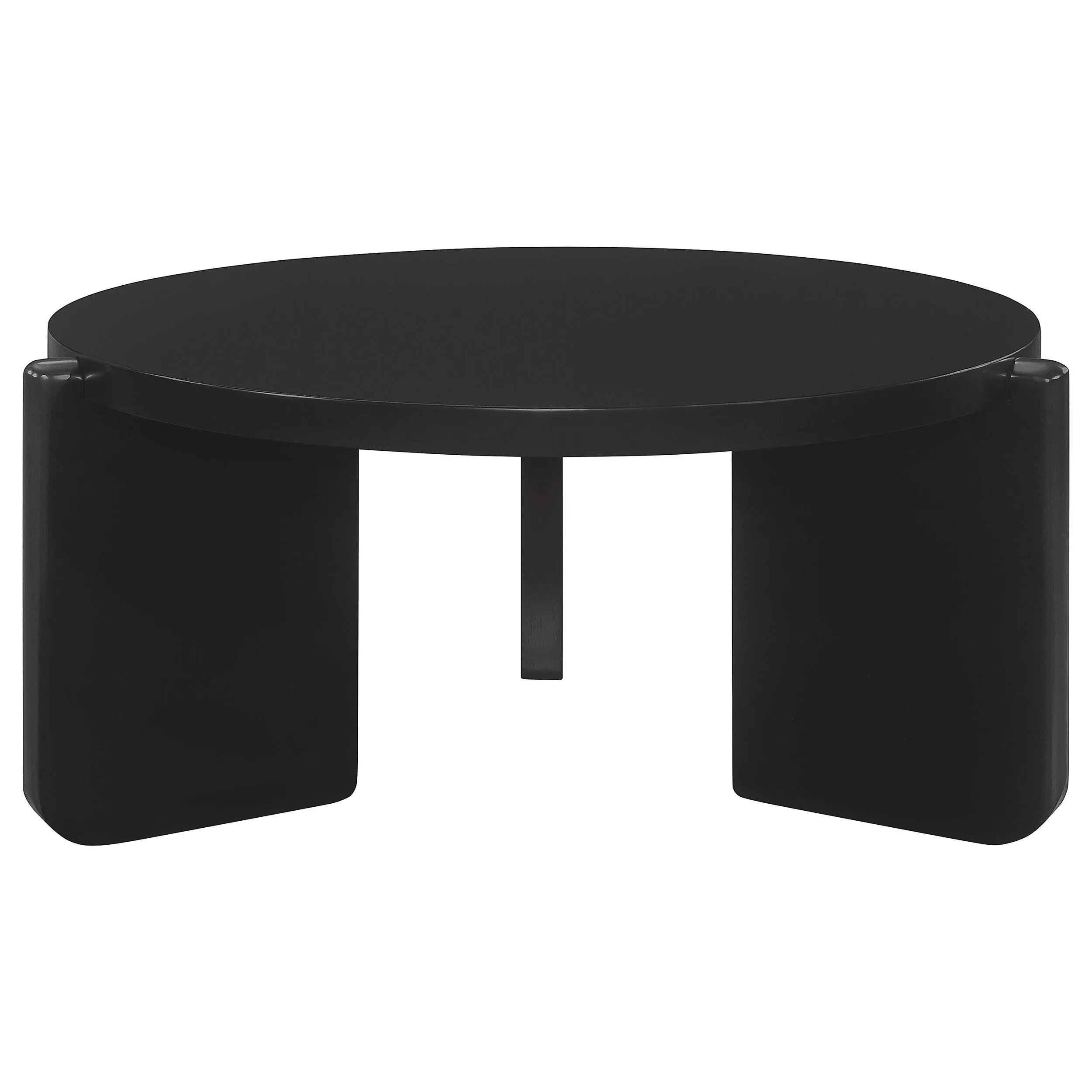 Cordova Black 3-Piece Solid Wood Coffee and End Table Set - Image 7