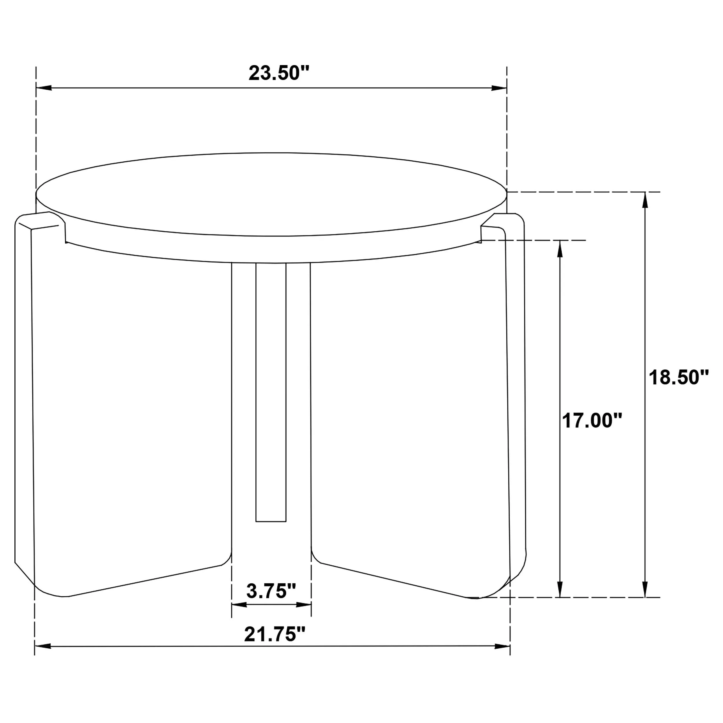 Cordova Black 3-Piece Solid Wood Coffee and End Table Set - Image 9