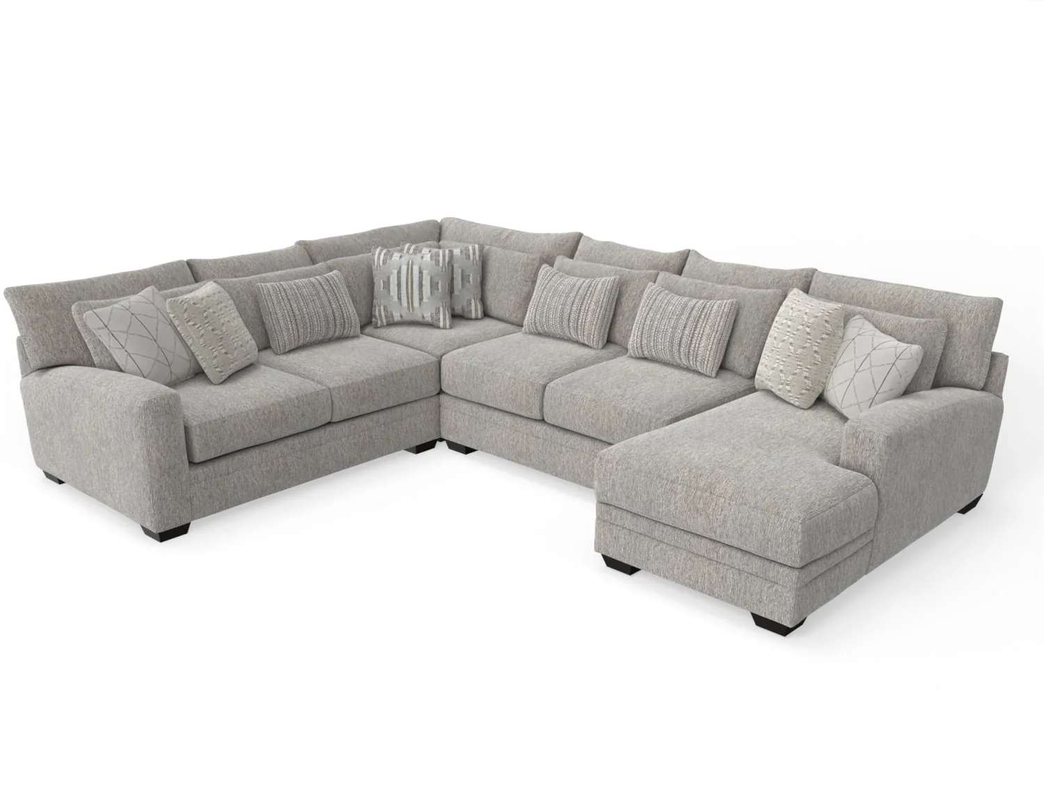 Corinthian Wildthing Wheat Oversized RAF Sectional - Image 2