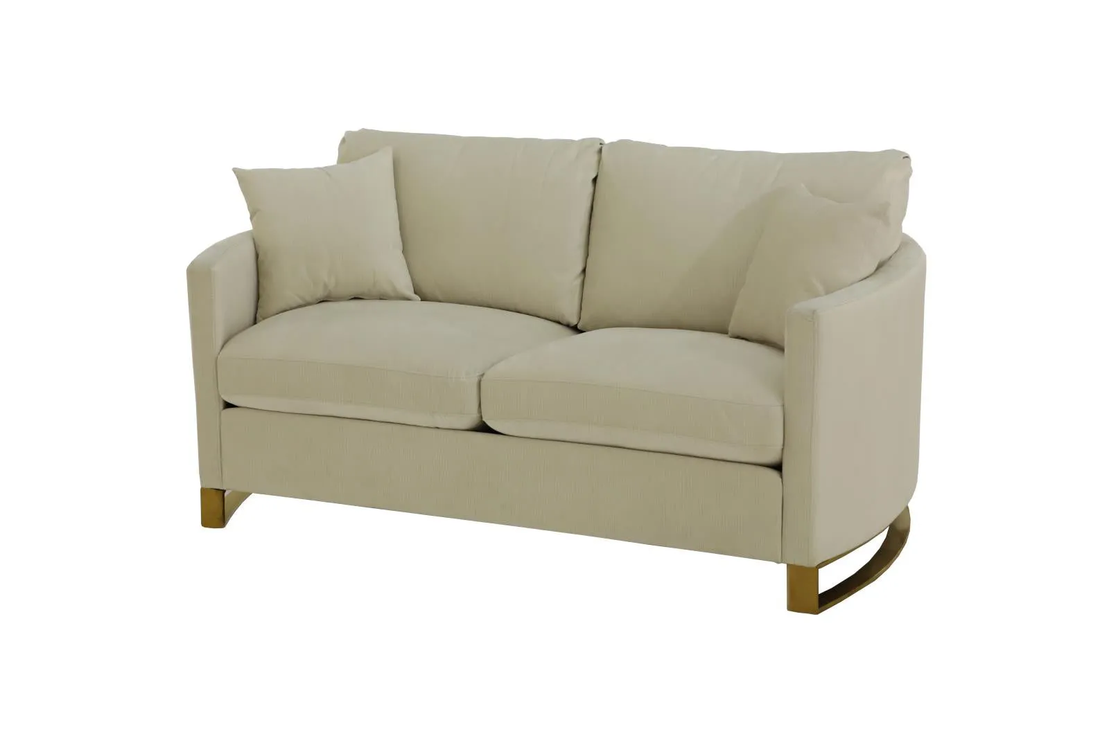Corliss Beige Upholstered Arched Arm Living Room Set - Image 6