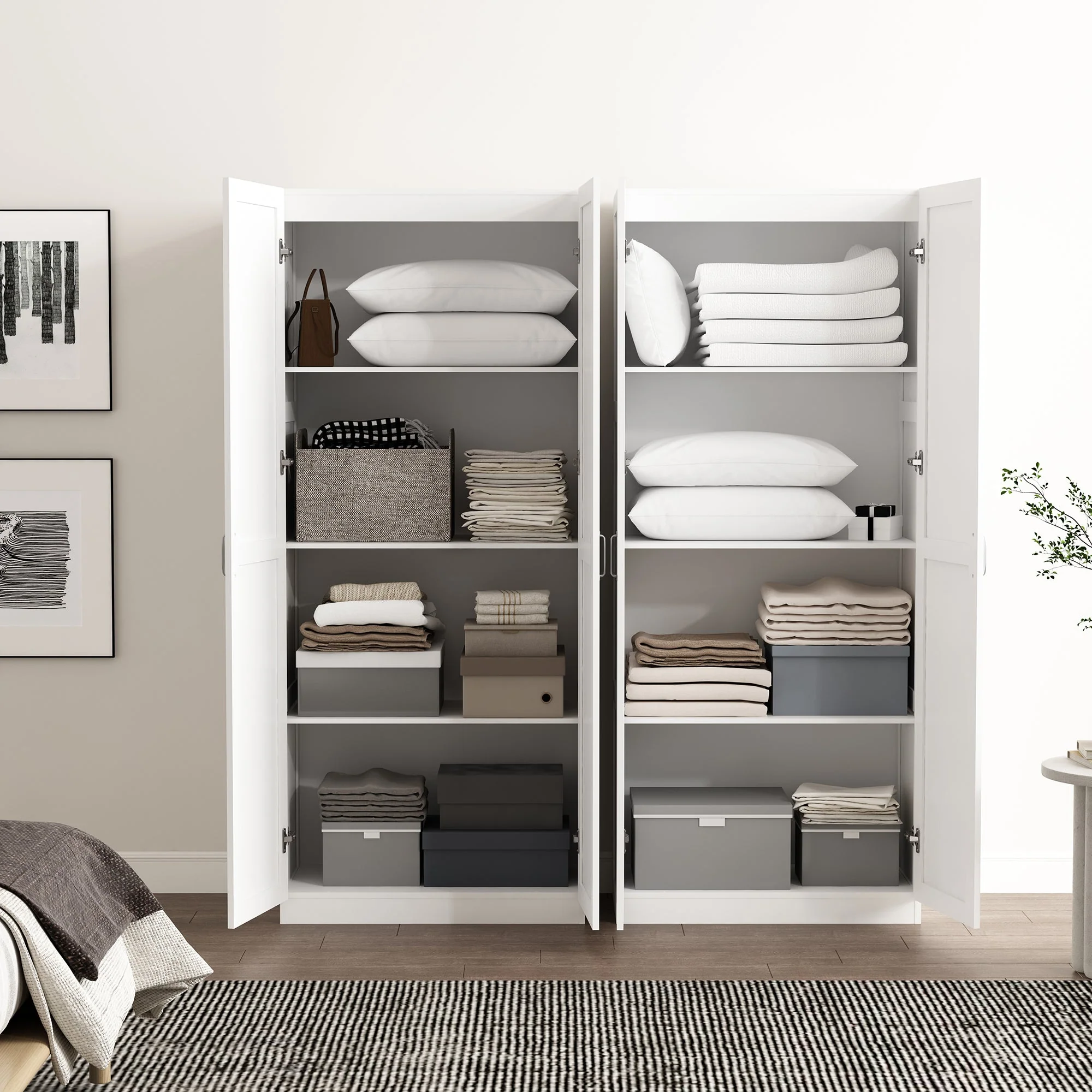 Cornelia Storage Closet 2.0 in White (set of 2) - Image 5
