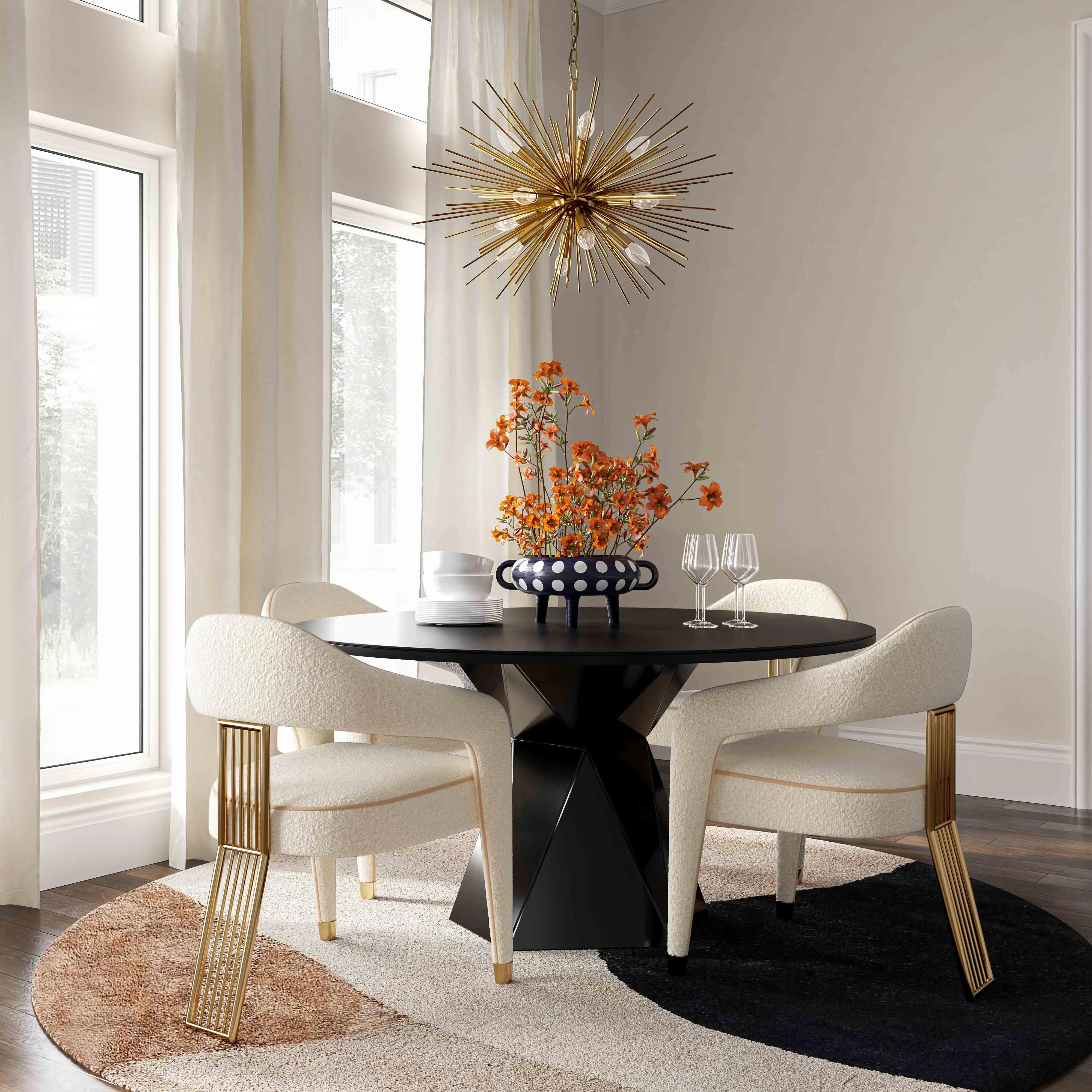 Corralis Performance Boucle Dining Chair - Image 8