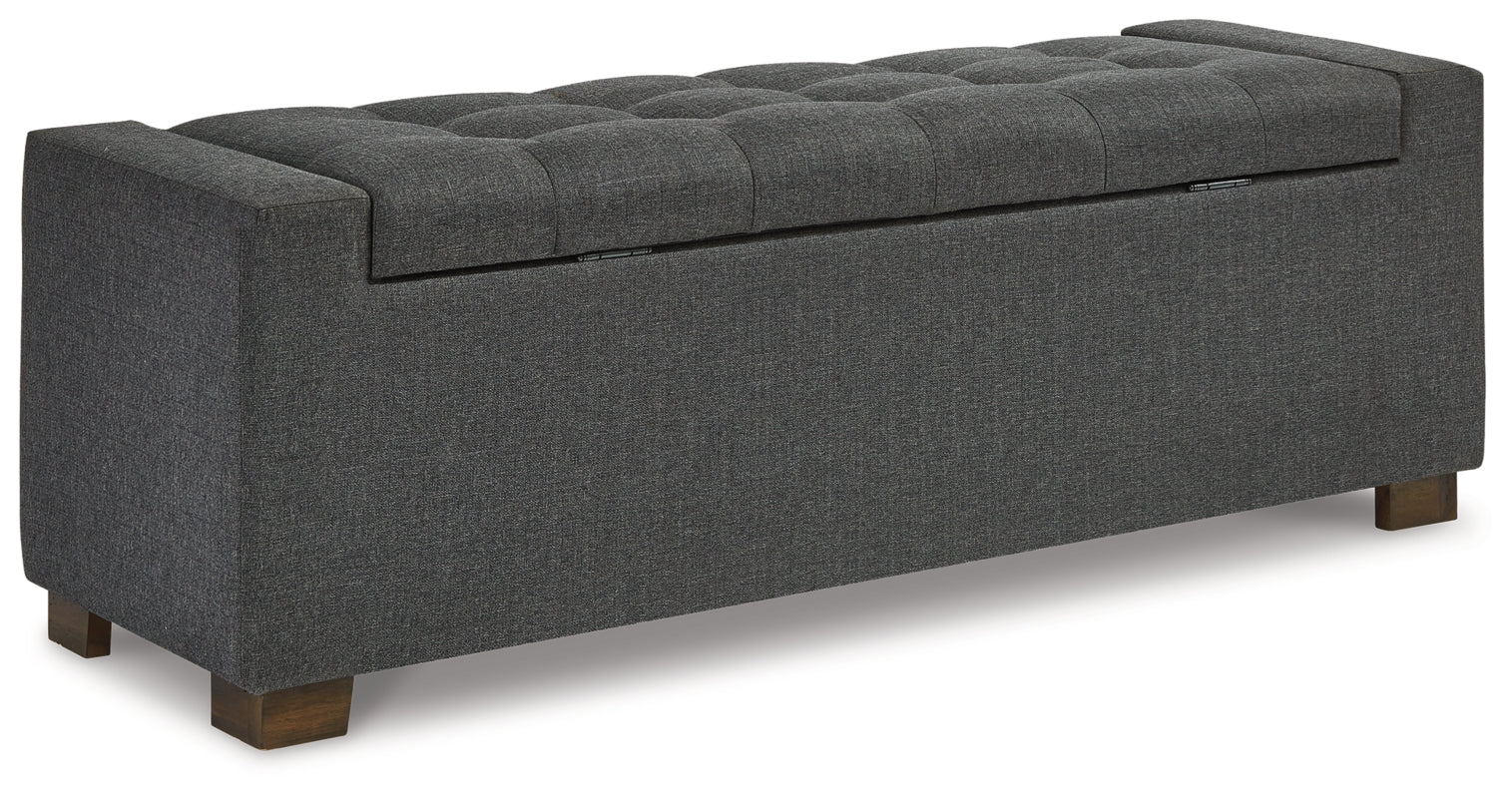 Cortwell Gray Storage Bench - Image 8