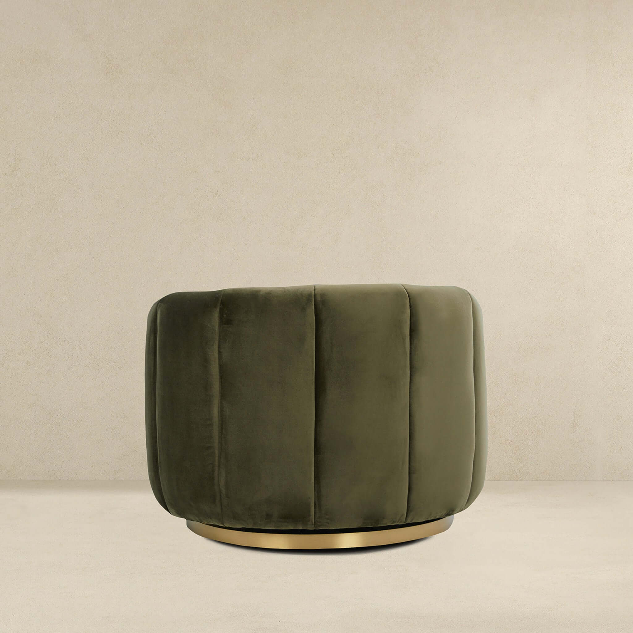 Cosey Green Velvet Swivel Chair - Image 4