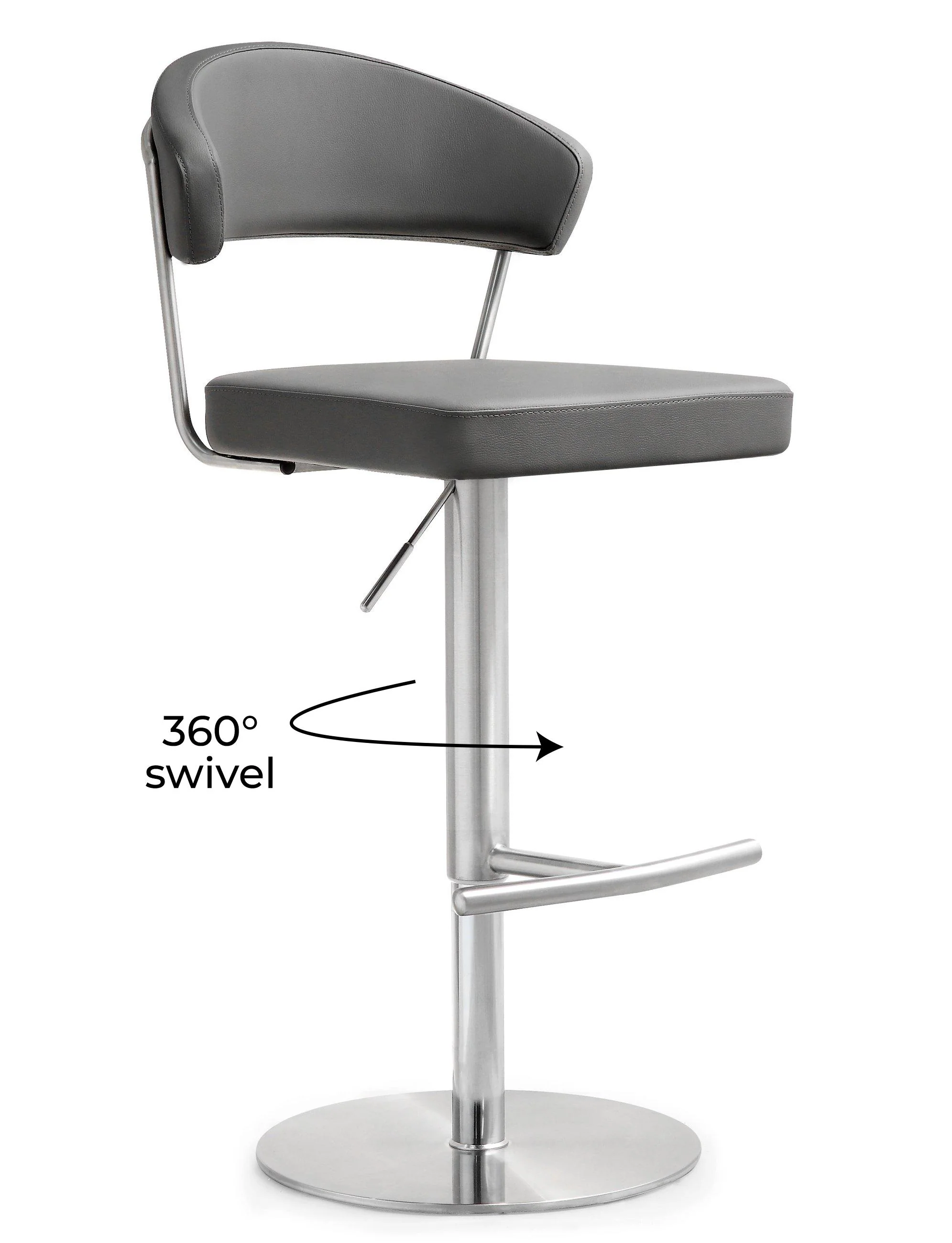 Cosmo Performance Vegan Leather Adjustable Stool - Image 16