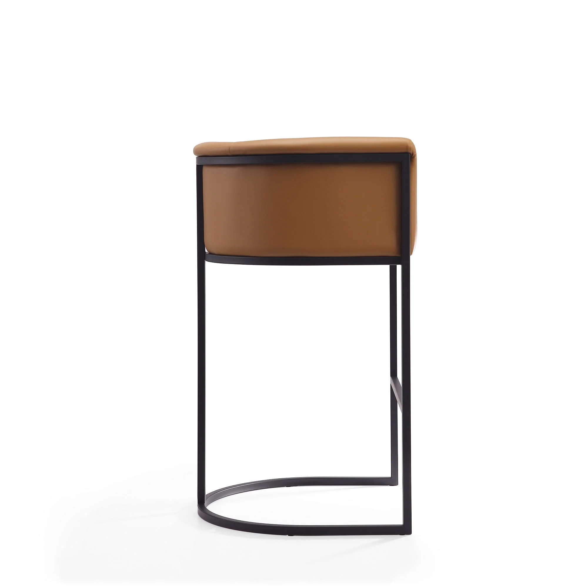 Cosmopolitan Barstool in Camel and Black - Image 5