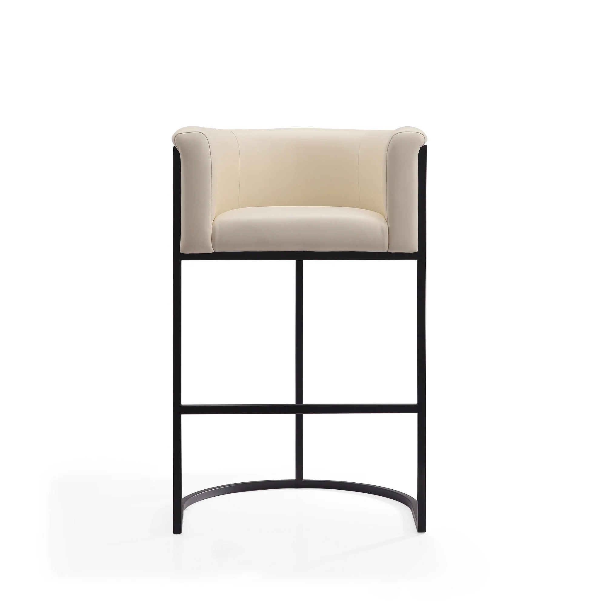 Cosmopolitan Barstool in Cream and Black (set of 2) - Image 5
