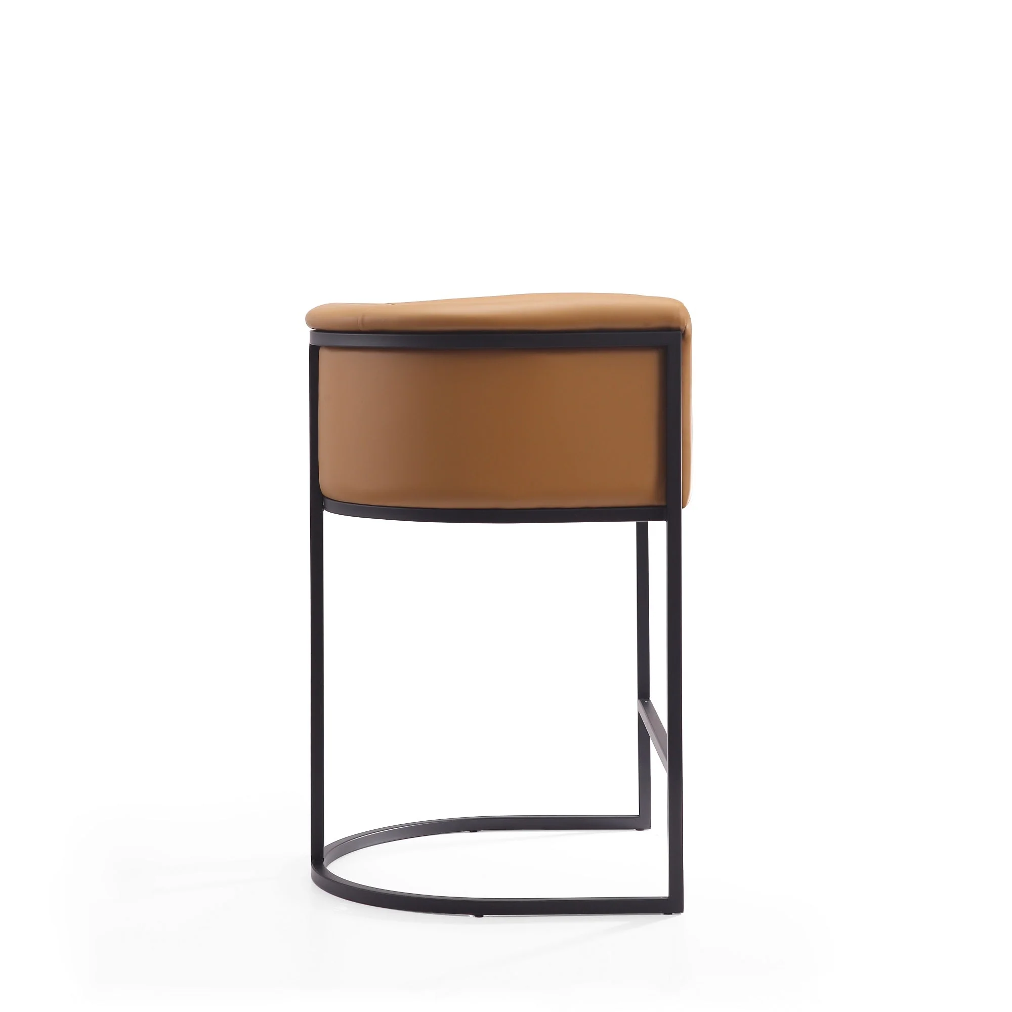 Cosmopolitan Counter Stool in Camel and Black (set of 2) - Image 6