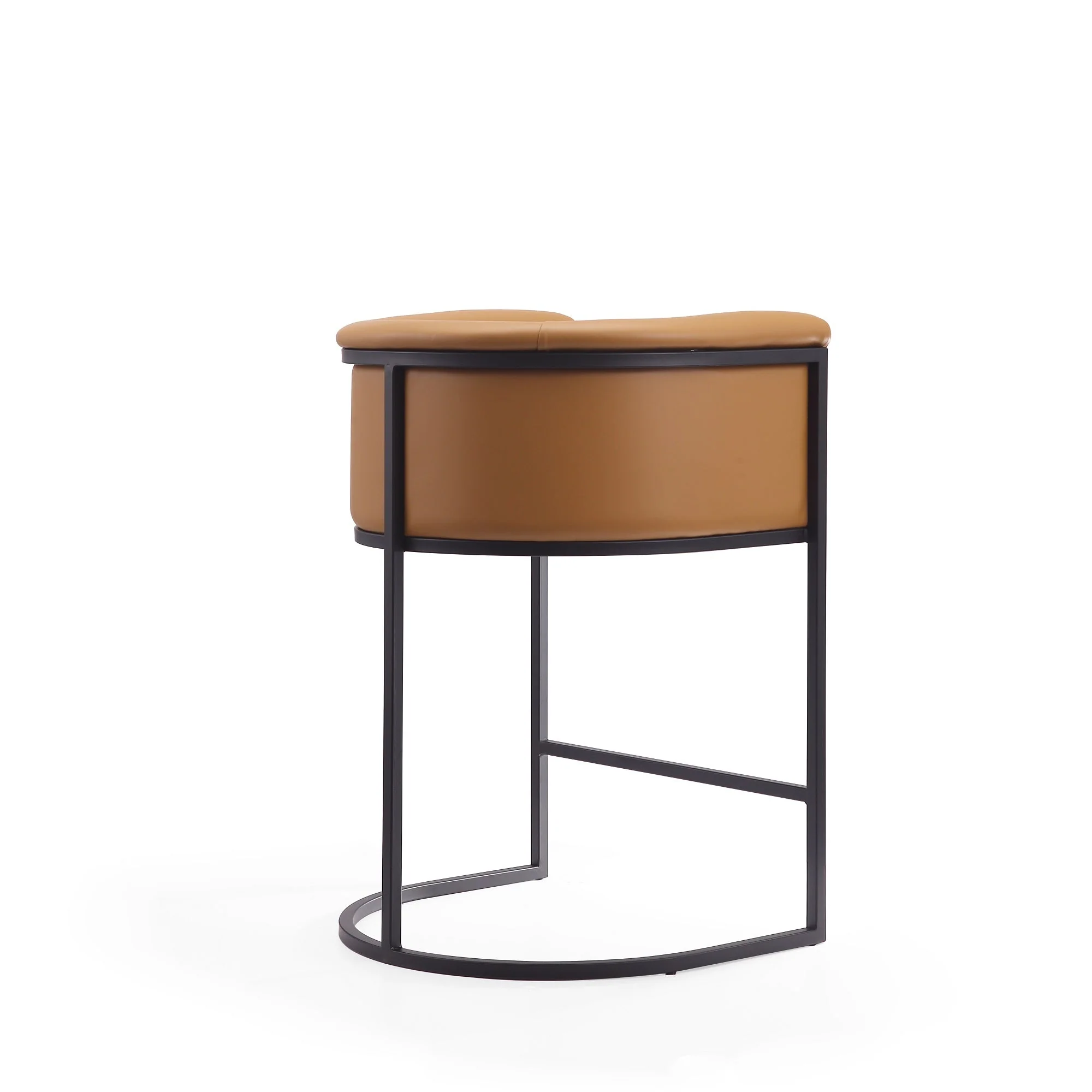 Cosmopolitan Counter Stool in Camel and Black (set of 2) - Image 7
