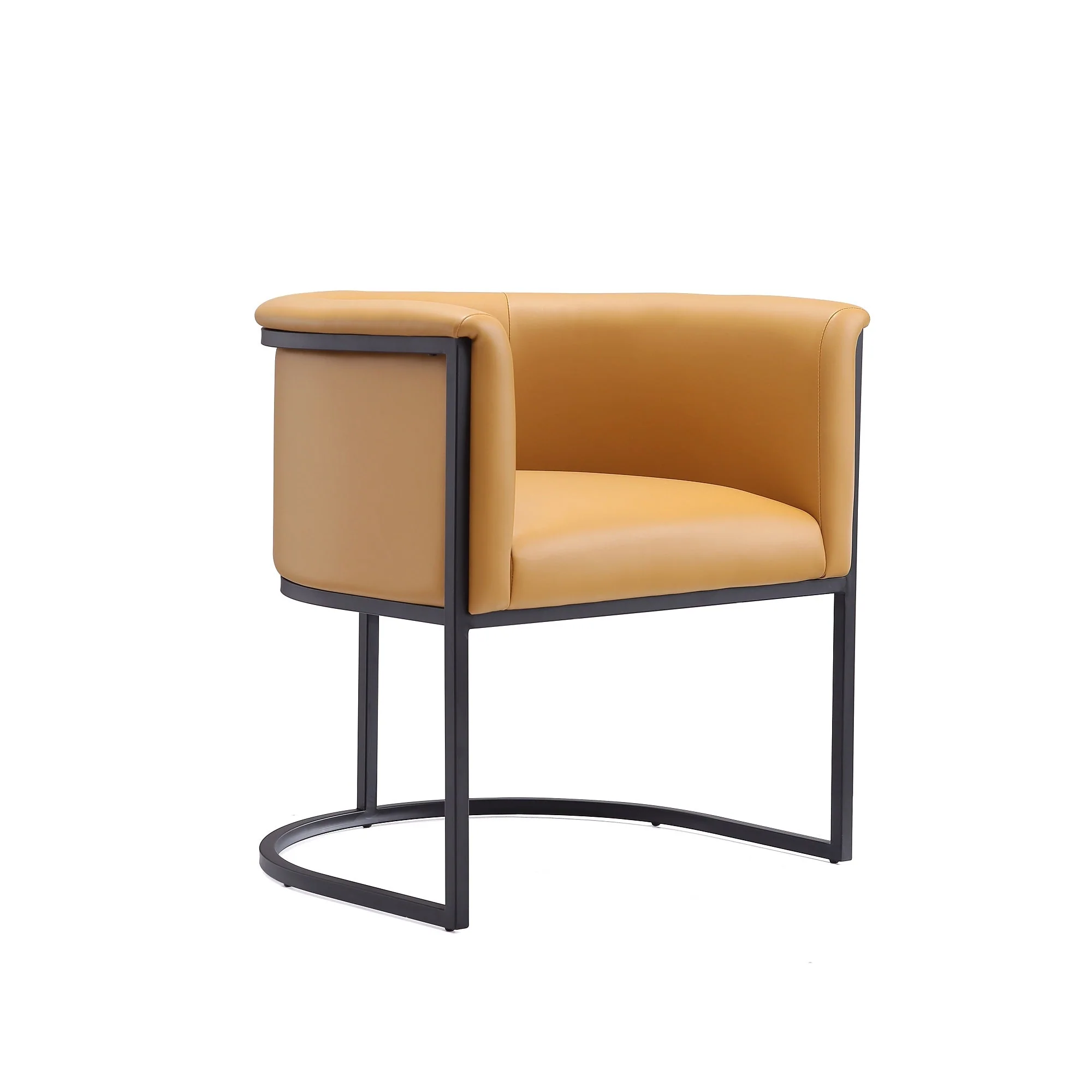 Cosmopolitan Dining Chair in Saddle and Black (set of 2) - Image 4