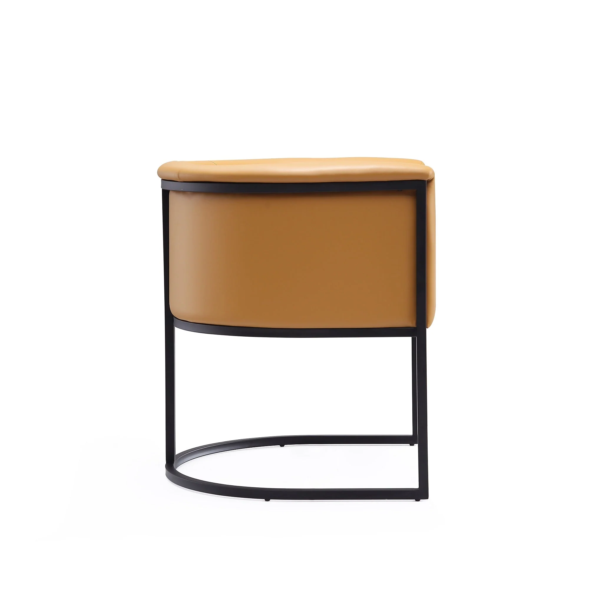 Cosmopolitan Dining Chair in Saddle and Black (set of 2) - Image 6