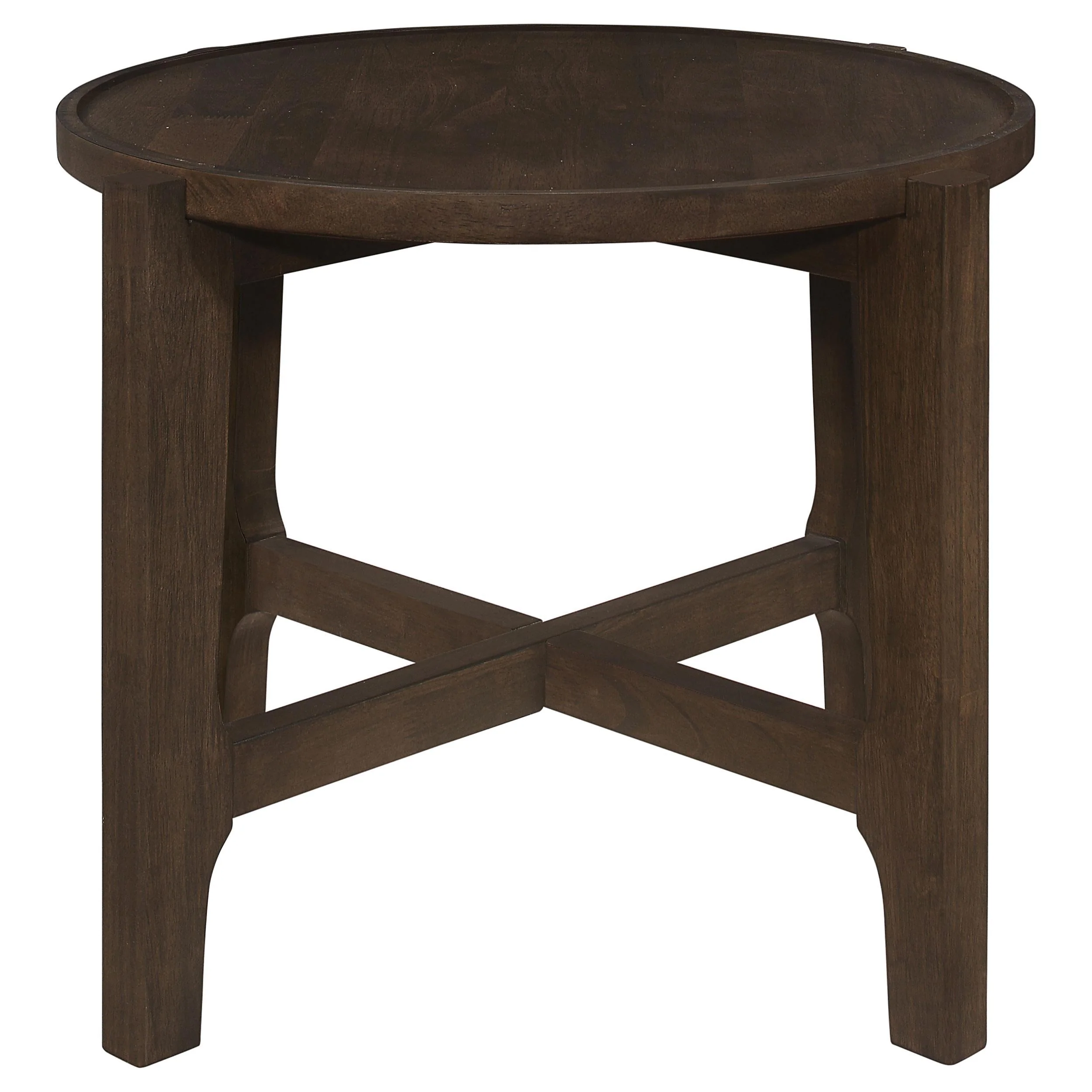 Cota Dark Brown 2-Piece Solid Wood Coffee and End Table Set - Image 5