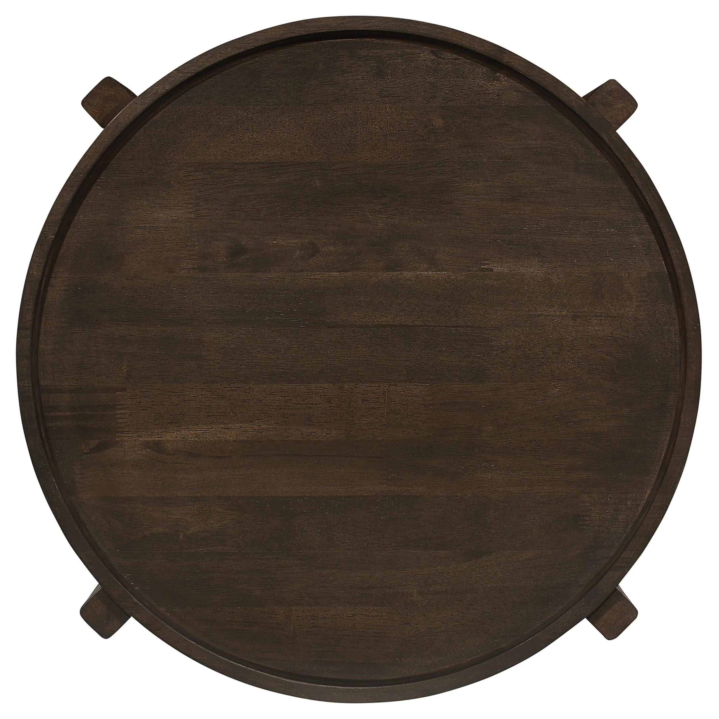 Cota Dark Brown 3-Piece Solid Wood Coffee and End Table Set - Image 6