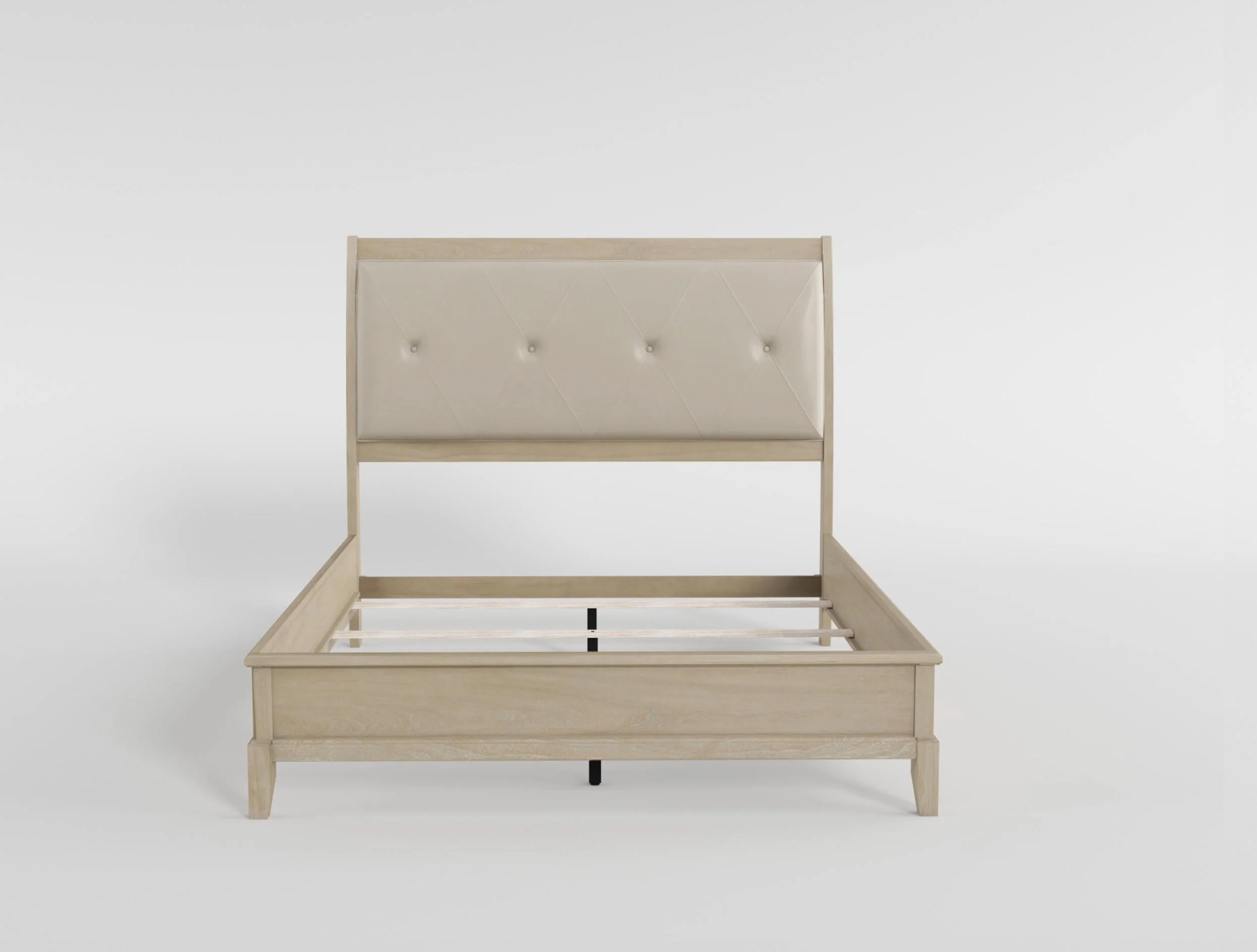 Cotterill Beige King Upholstered Panel Bed - Image 2