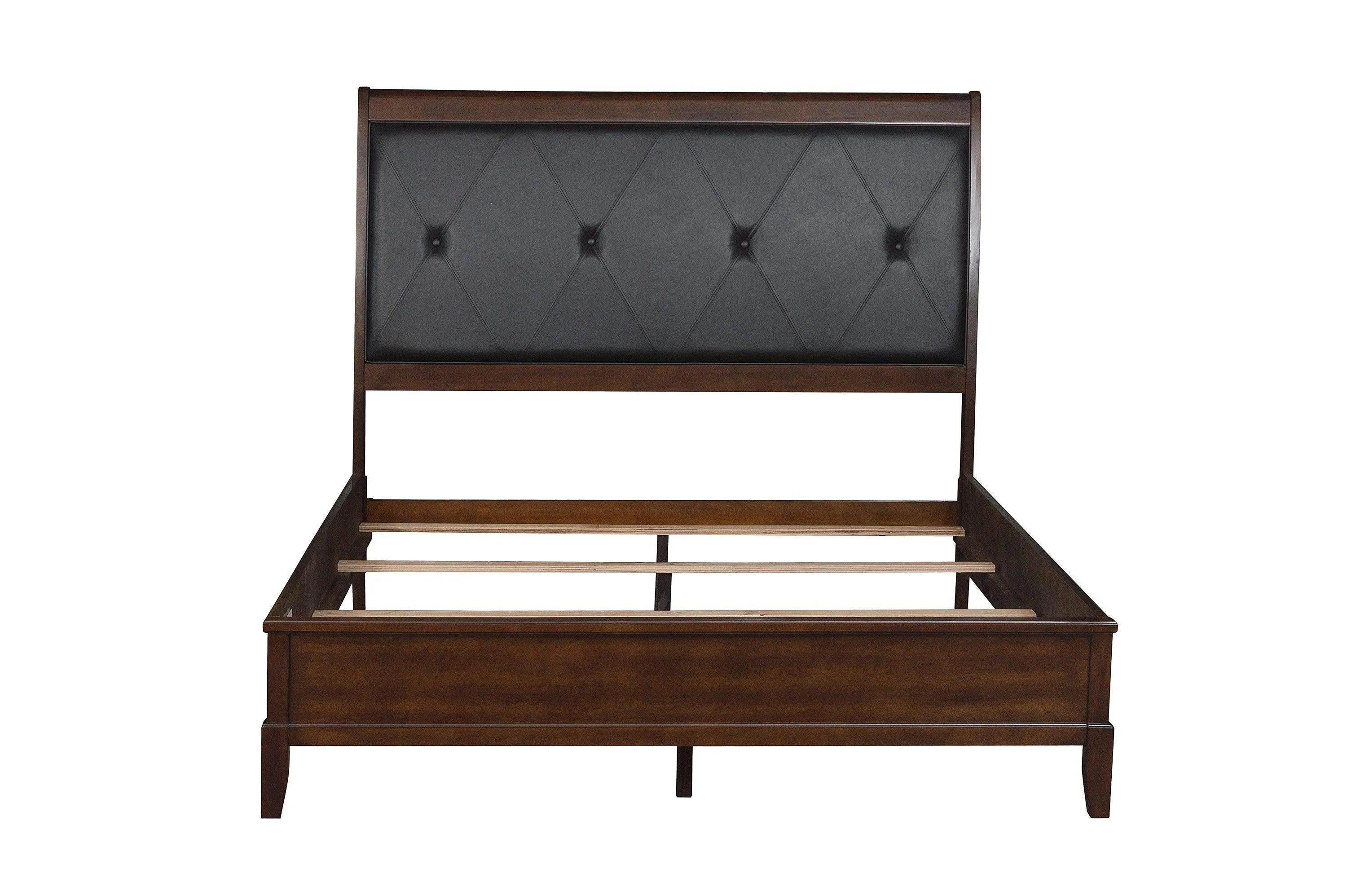 Cotterill Cherry King Upholstered Panel Bed - Image 3