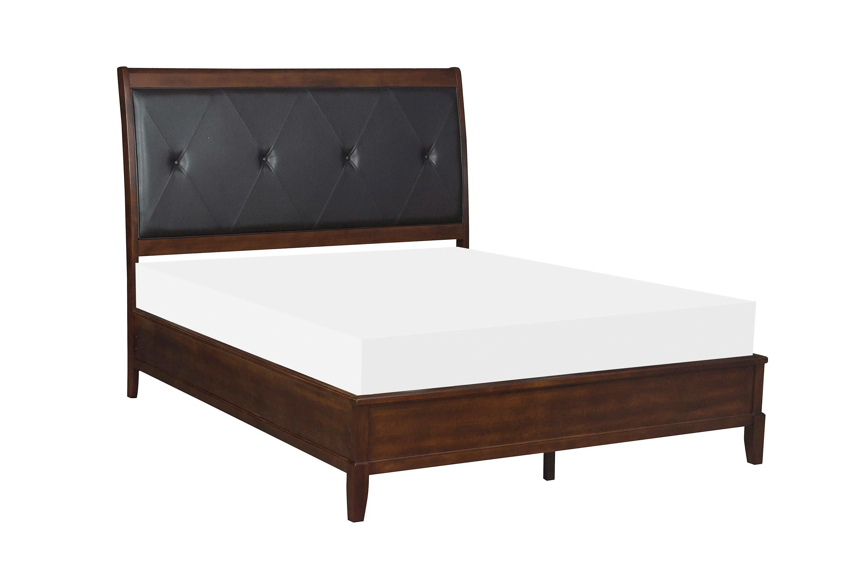 Cotterill Cherry Upholstered Panel Bedroom Set - Image 2